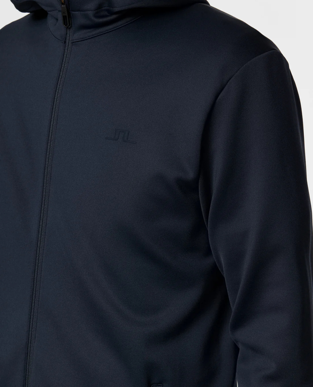 J.Lindeberg Men Aerial Full Zip Hood - JL Navy - Alpingaraget