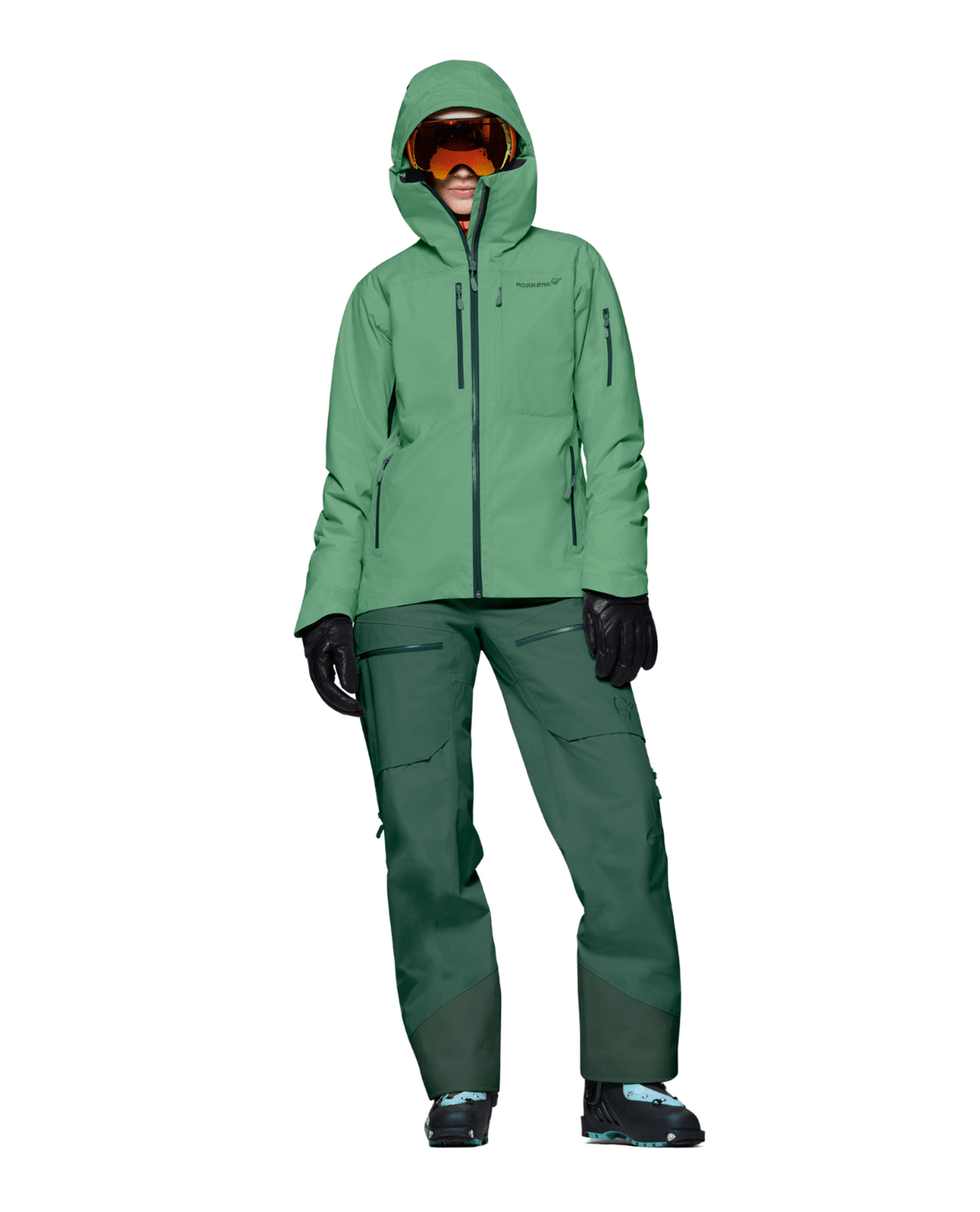 Norröna Women lofoten Gore - Tex Insulated Jacket - Dark Ivy - Skidjackor - Alpingaraget