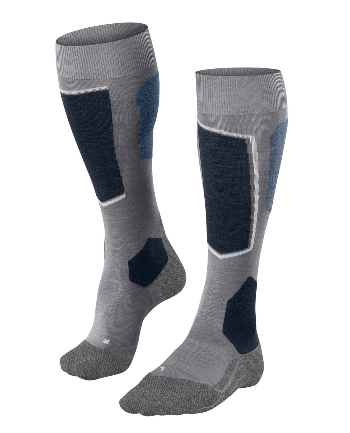FALKE SK6 Pro Men Skiing Knee - high socks - M.Grey Mel - Strumpor - Alpingaraget