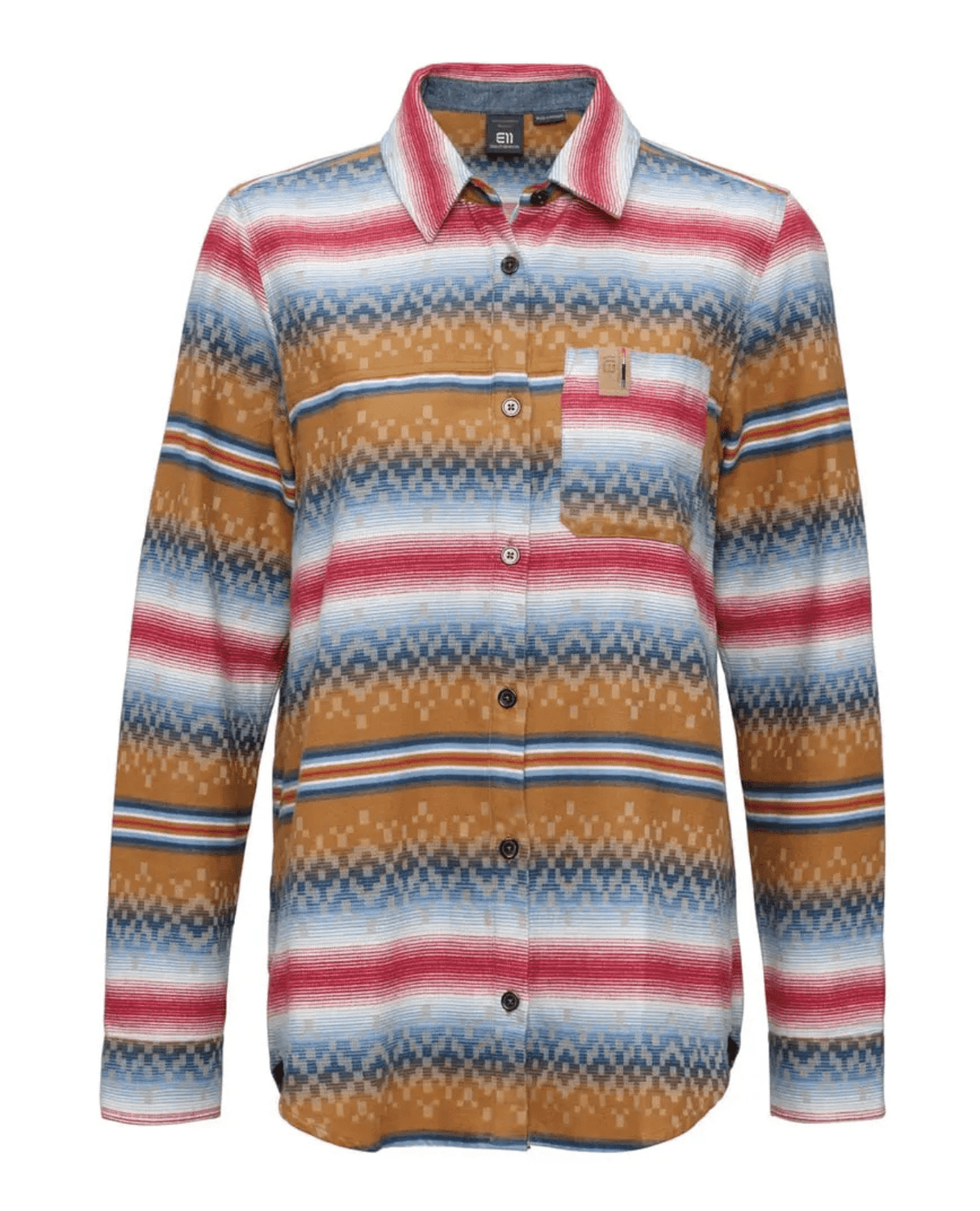 Elevenate Womens Verbier Shirt - Pecan Brown - Överdelar - Alpingaraget