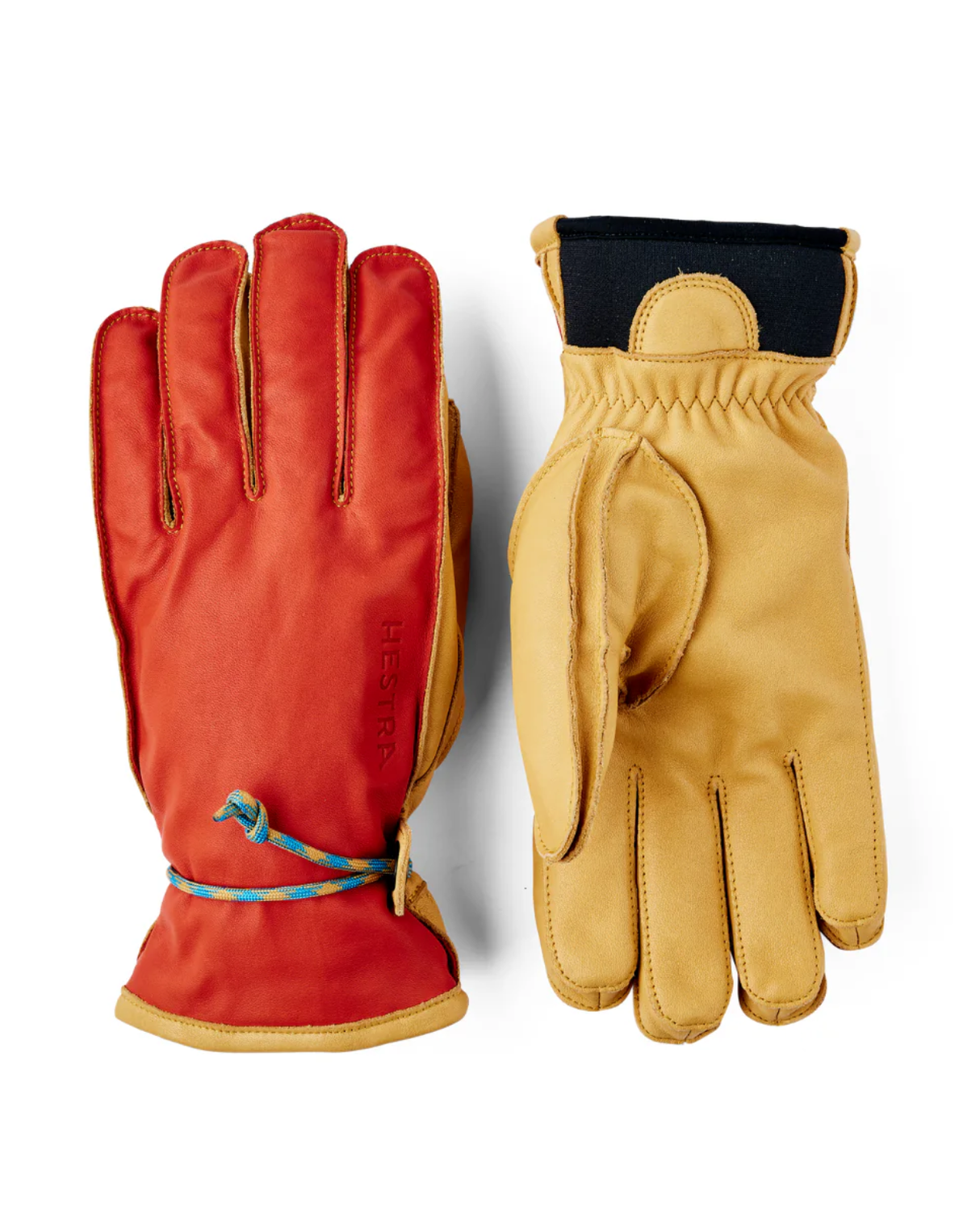 HESTRA Wakayama 5 Finger - Flame red/Tan - Alpingaraget