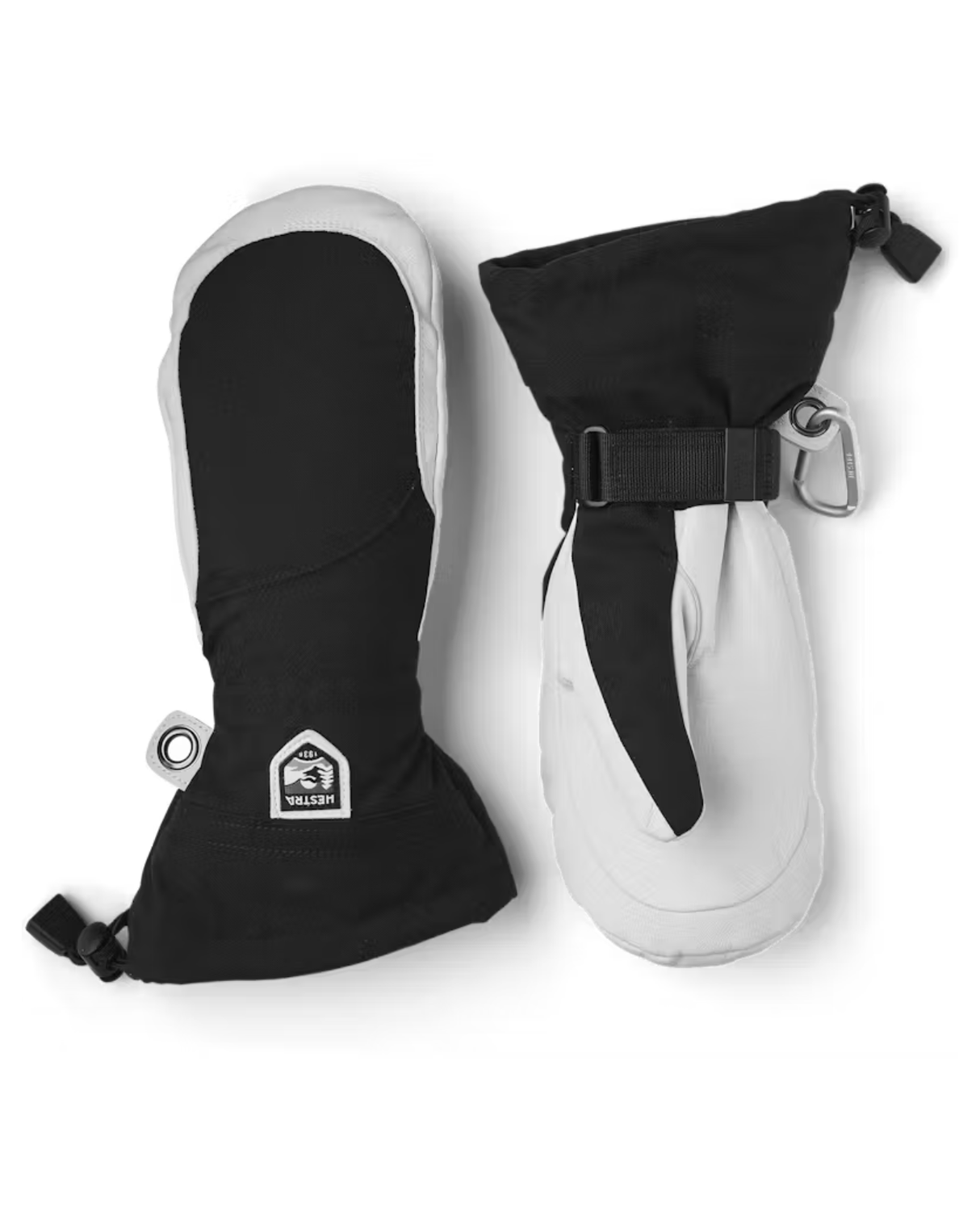 HESTRA Heli Ski Female Mitt - Black/Offwhite - Alpingaraget