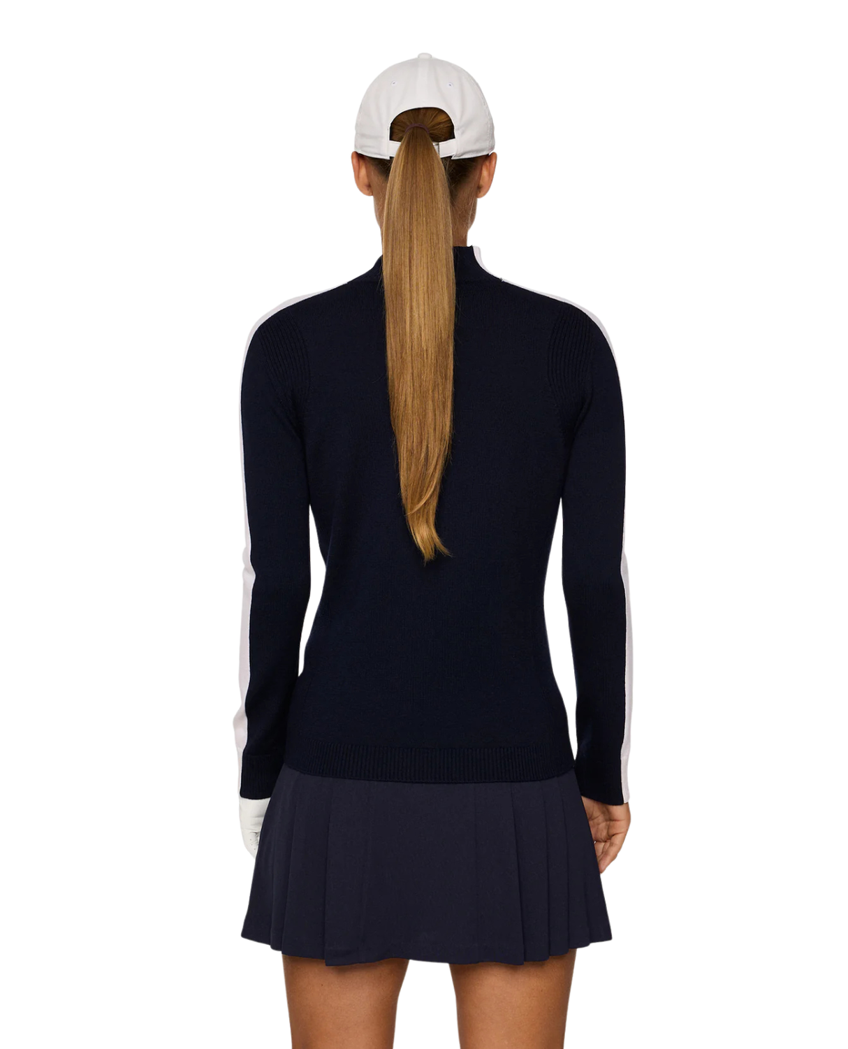 J.Lindeberg Women Adeline Knitted Sweater - JL Navy - Alpingaraget