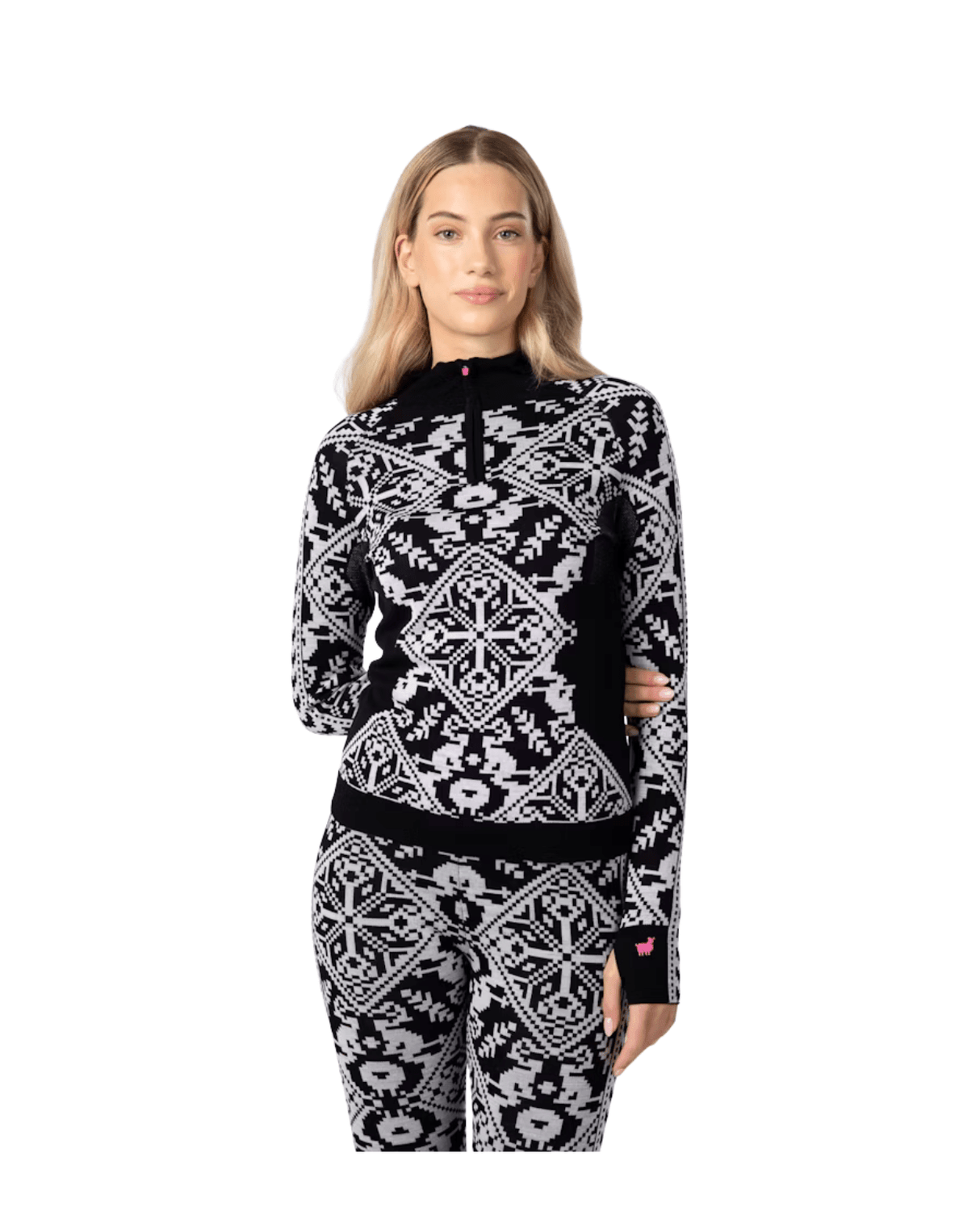 Kari Traa Saga Half Zip - Black - UnderstÀll - Alpingaraget