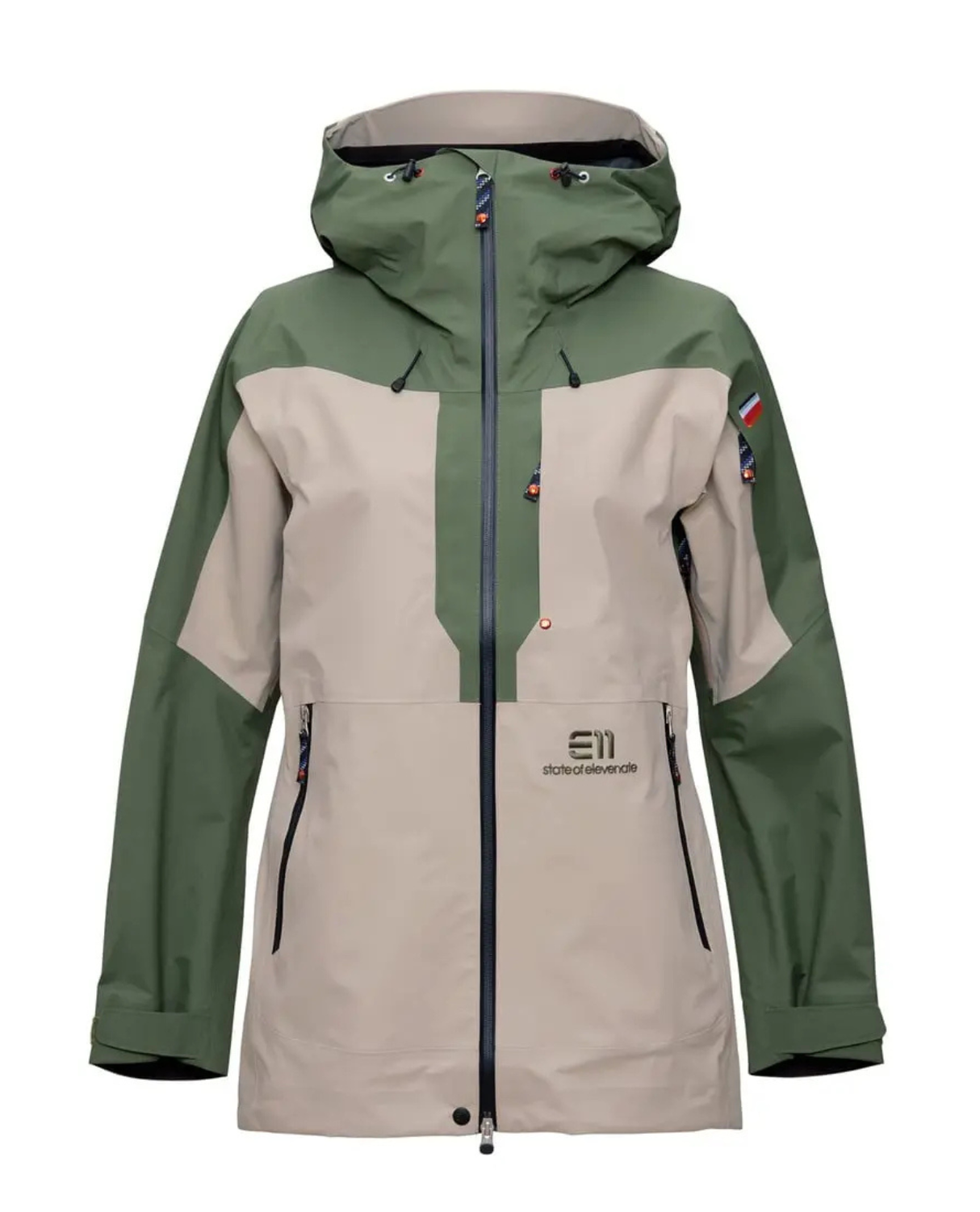 Elevenate Womens Pure 100 Jacket - Bronze Green - Alpingaraget