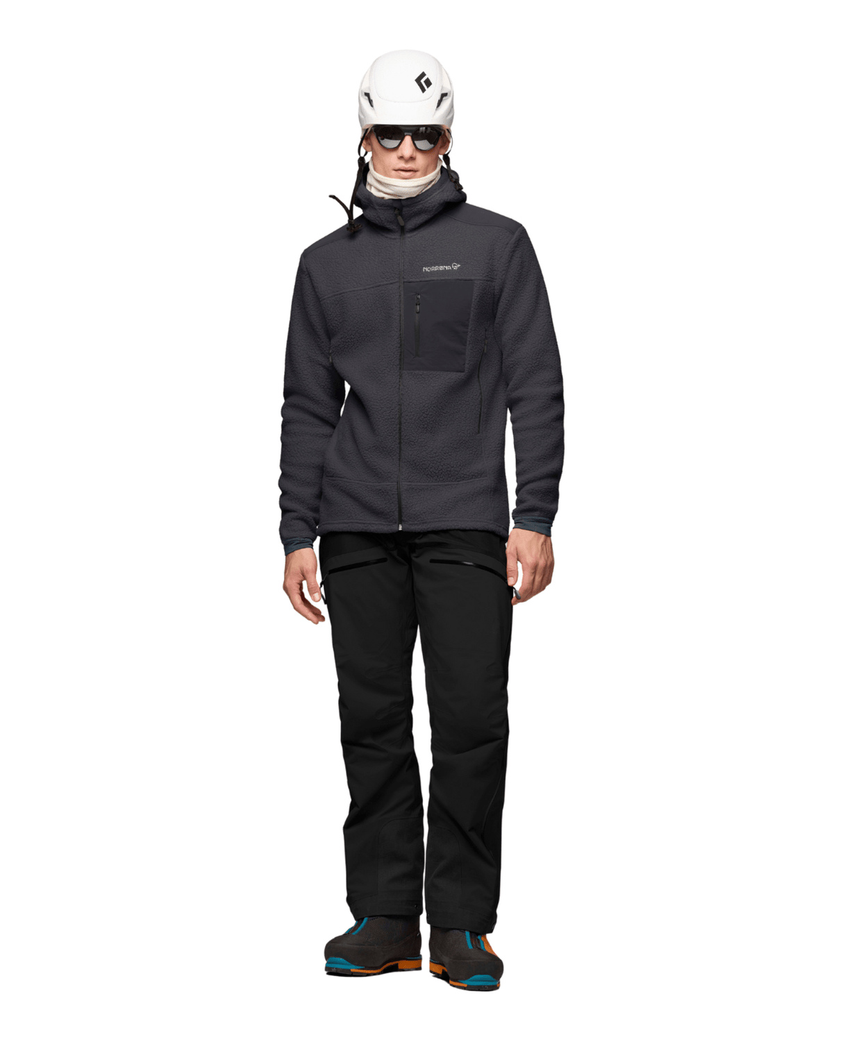 Norröna Men Trollveggen Warm3 Zip Hood - Phantom - Mellanlager - Alpingaraget
