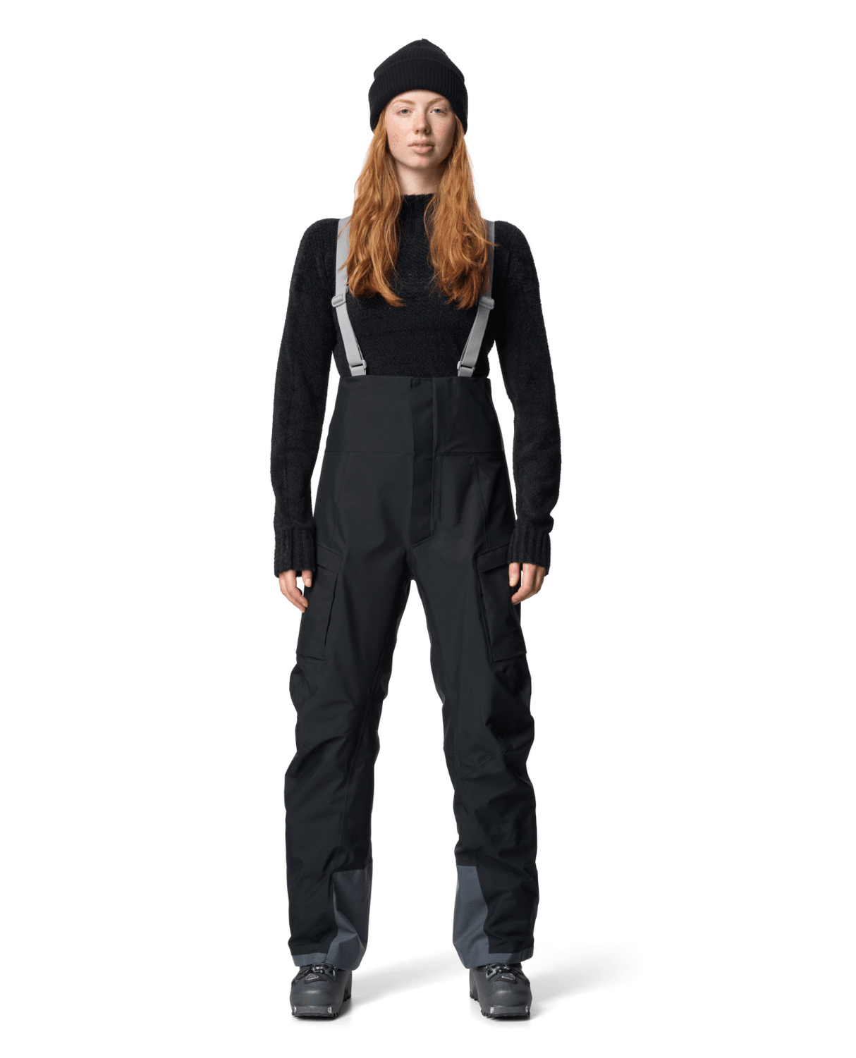 HOUDINI Womens Rollercoaster Bib Pants - True Black - Skidbyxor - Alpingaraget