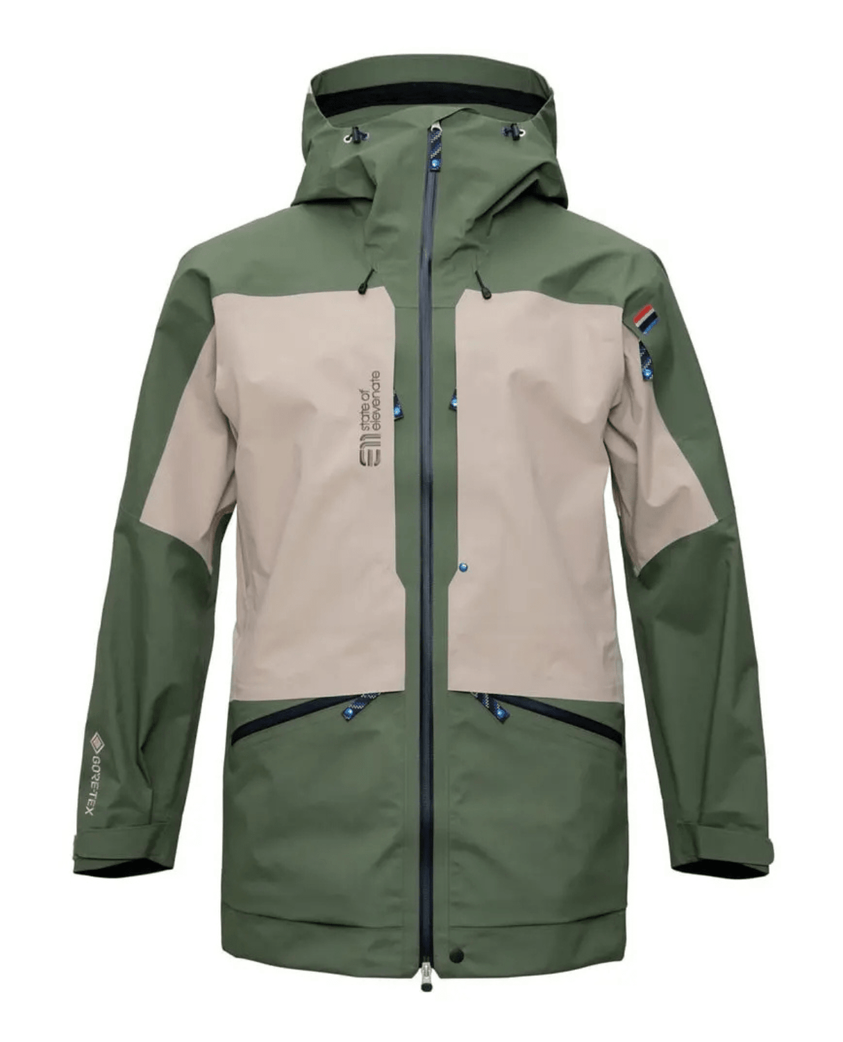 Elevenate Mens Pure 100 Jacket - Bronze Green - Skidjackor - Alpingaraget