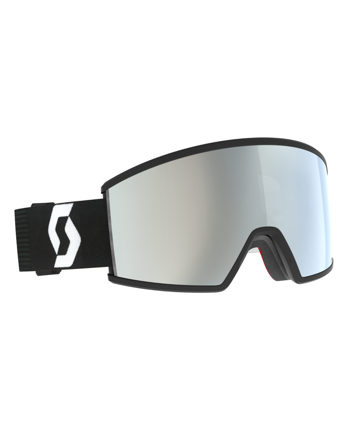 Scott Goggle Ambit AMP - Mineral Black/White, White Chrome S2