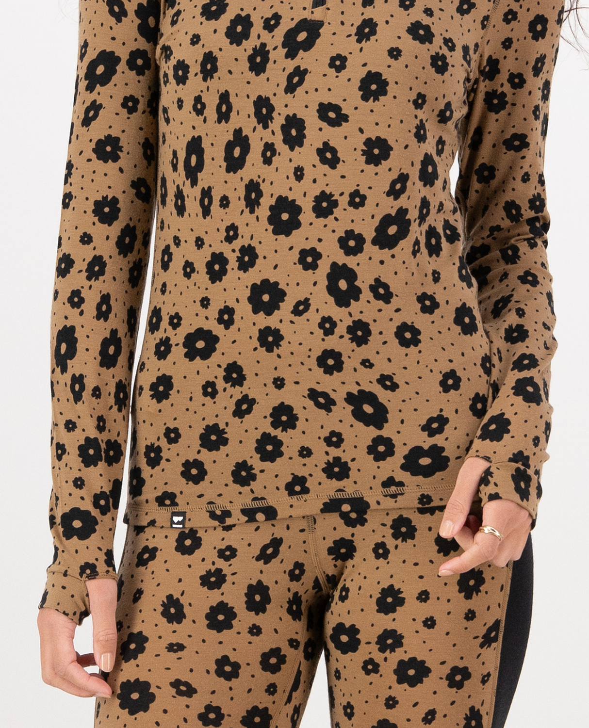 Mons Royale Dam Cascade 1/4 Zip - Aoraki Lily Toffee - Alpingaraget