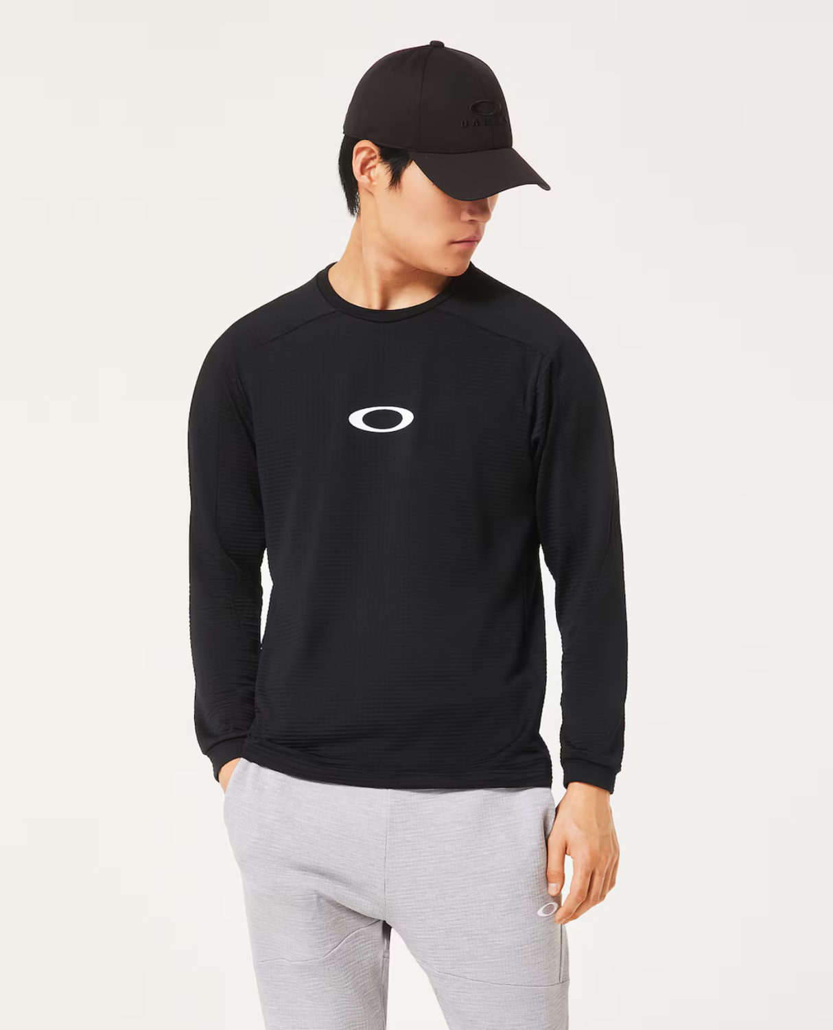 Oakley Enhance Light Grid L/S Crew 5.7 - Blackout - Alpingaraget