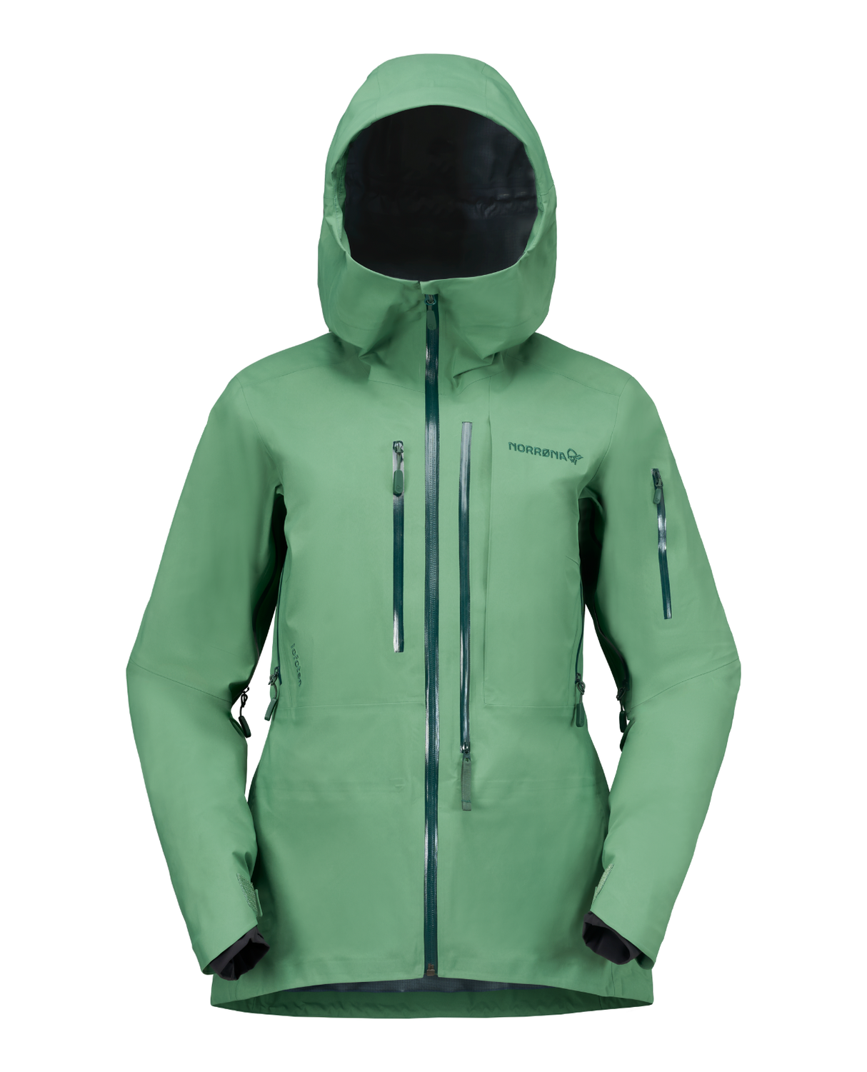 Norröna Women lofoten Gore-Tex Pro Jacket - Dark Ivy - Alpingaraget