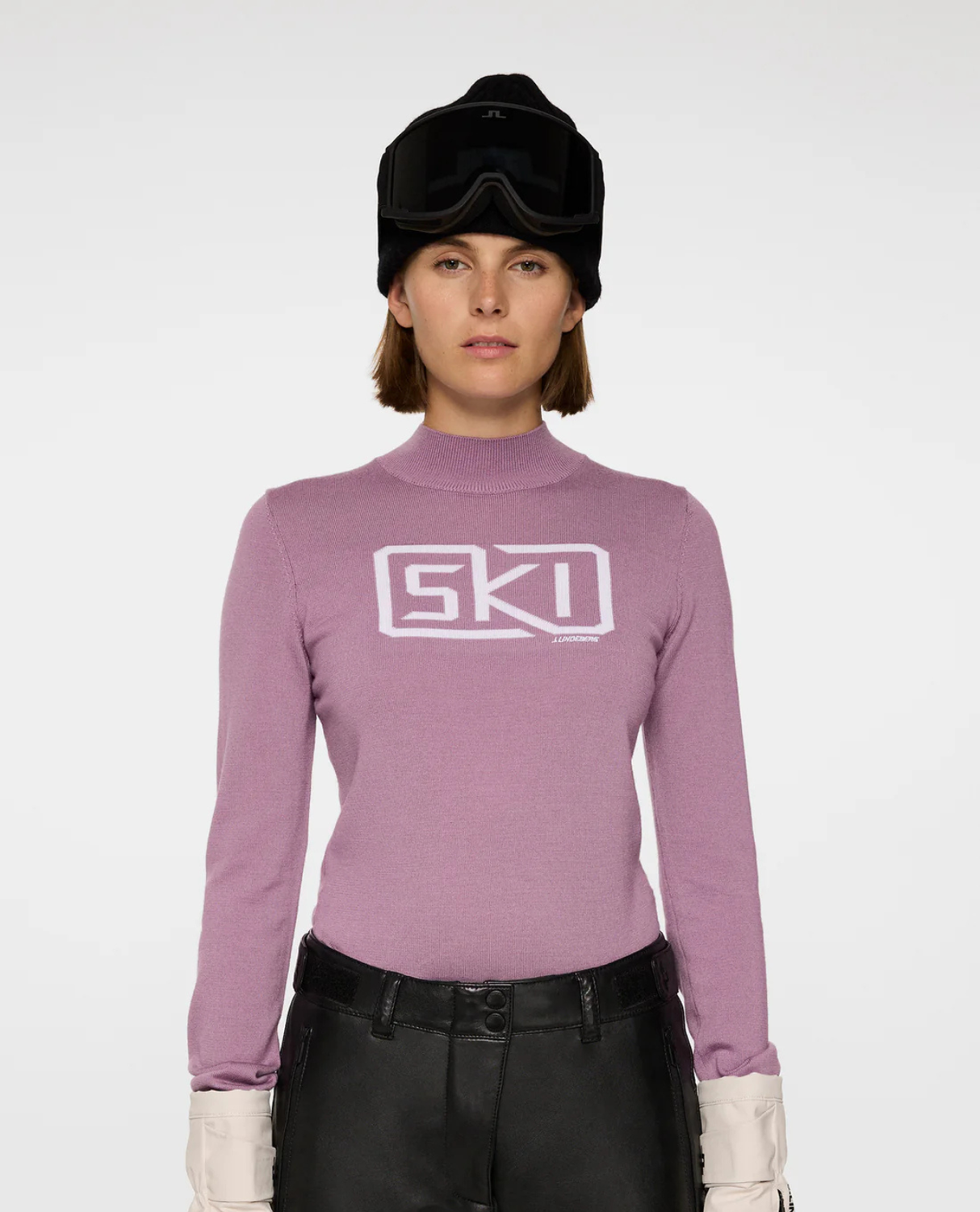 J.Lindeberg Women Miracle Knitted Sweater - Very Grape - Alpingaraget