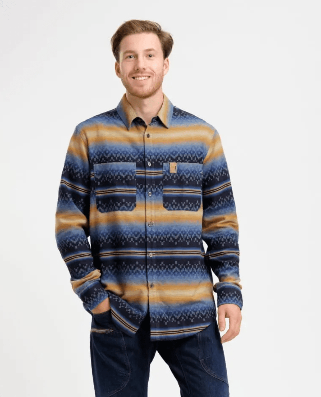 Elevenate Mens Verbier Shirt - Insignia Blue - Överdelar - Alpingaraget