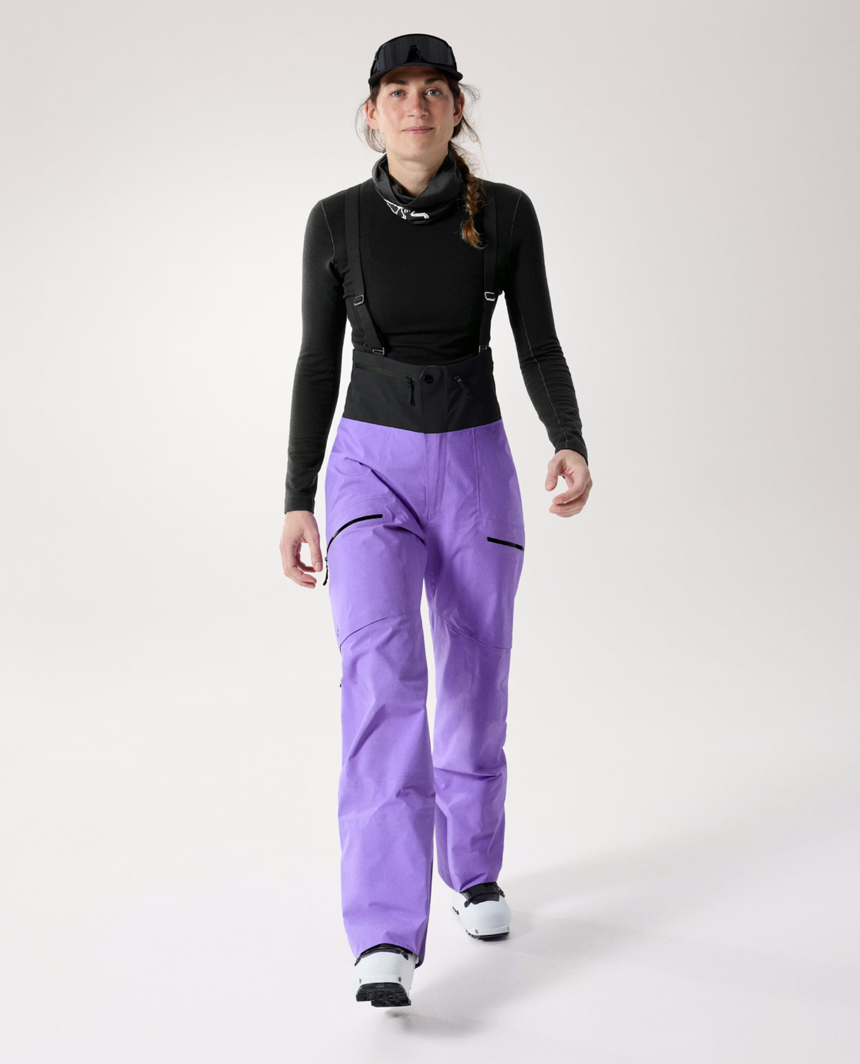 Arc'teryx Women Rush Bib Pant - Aster / Black - Alpingaraget