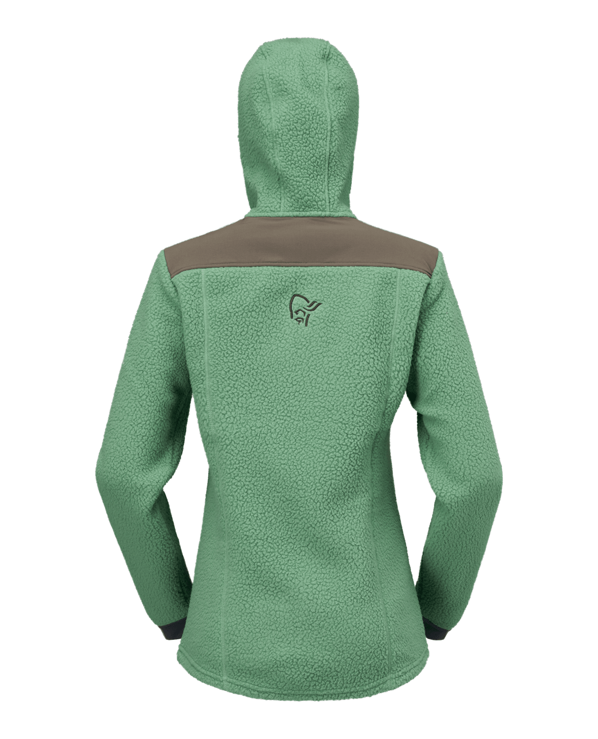 Norröna Women trollveggen warm3 Zip Hood - Dark Ivy - Mellanlager - Alpingaraget