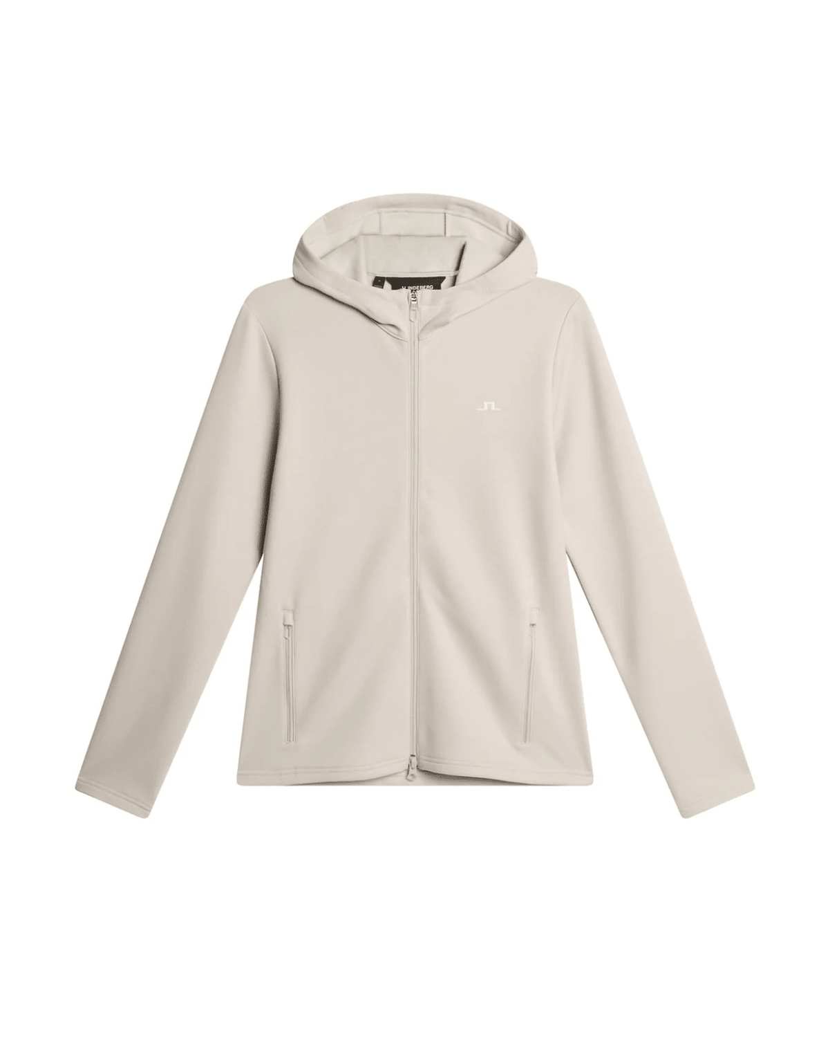 J.Lindeberg Women Aerialle Zip Hood - Moonbeam - Mellanlager - Alpingaraget