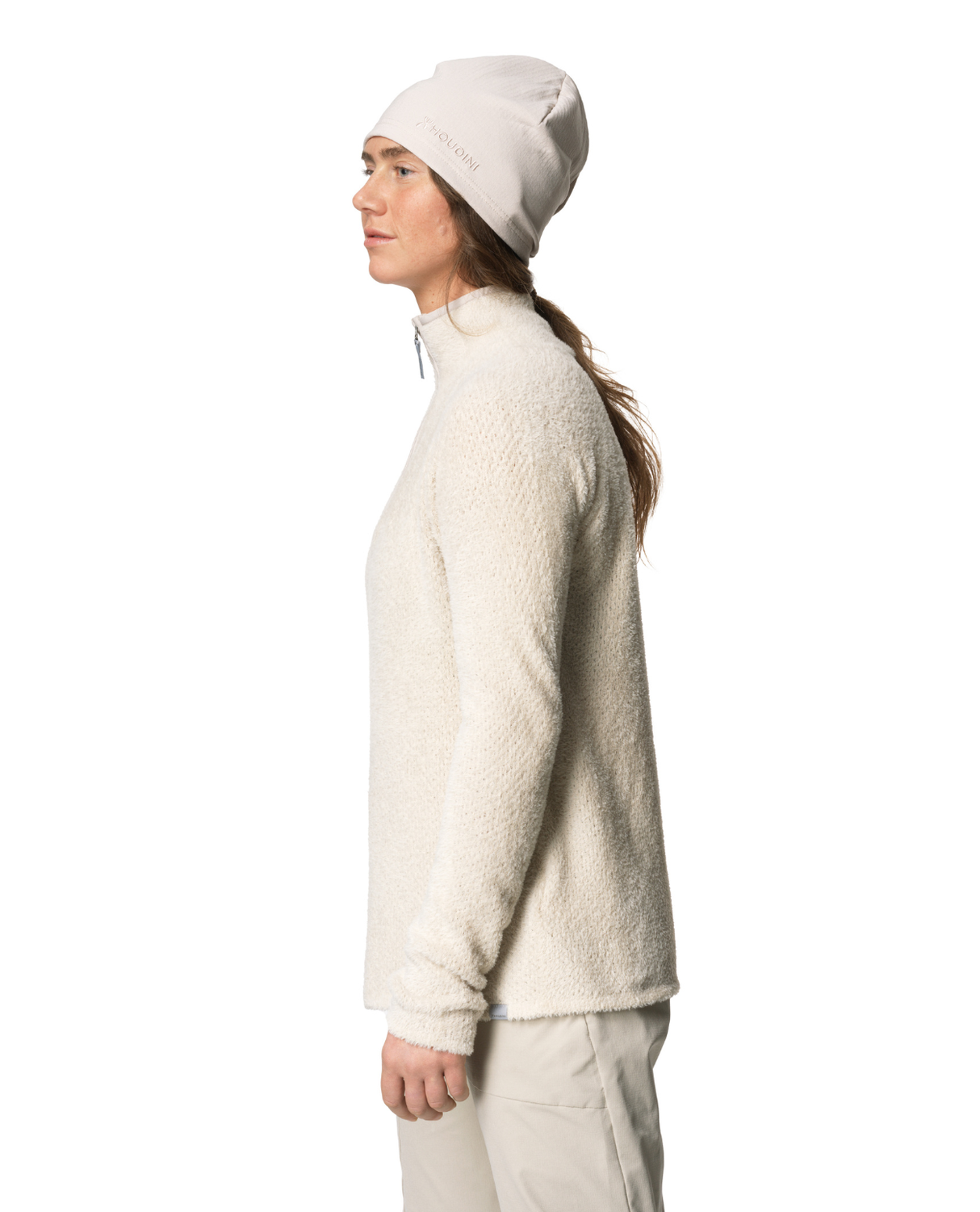 HOUDINI Womens Lykan Half Zip - Foggy Mountain - Alpingaraget