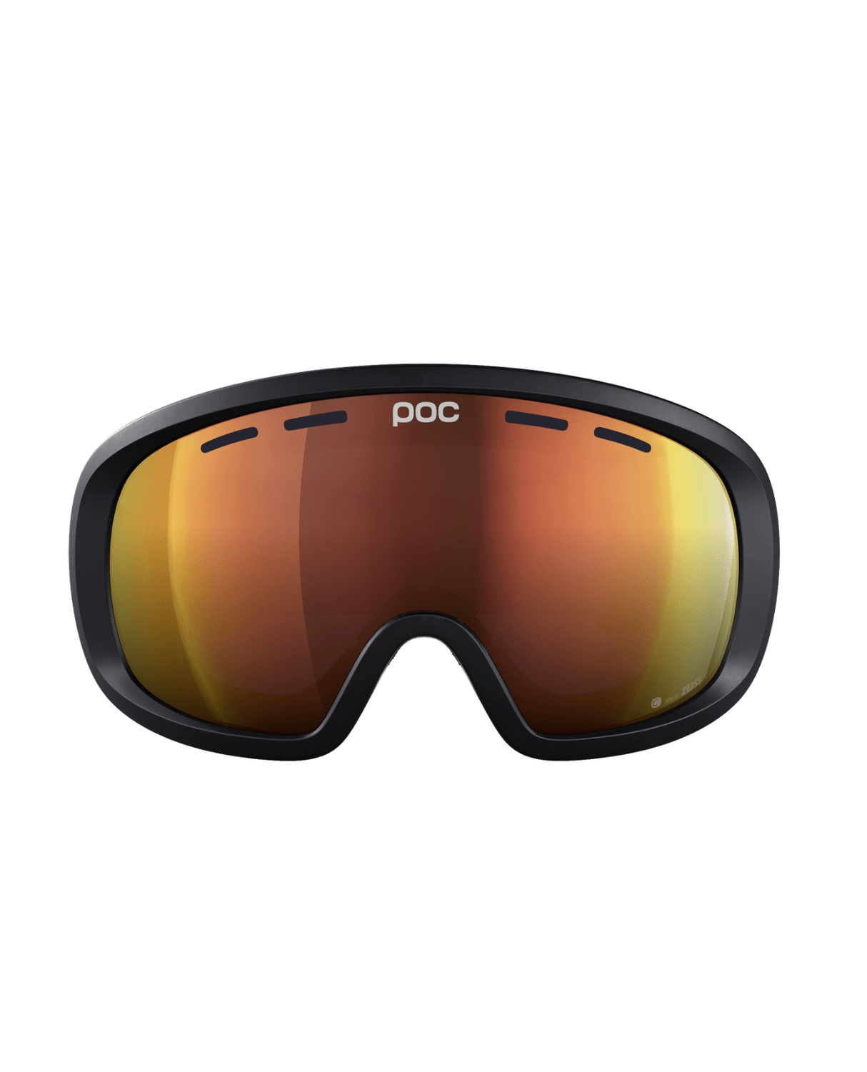 POC Fovea Mid - Uranium Black/Partly Sunny Orange - Goggles - Alpingaraget