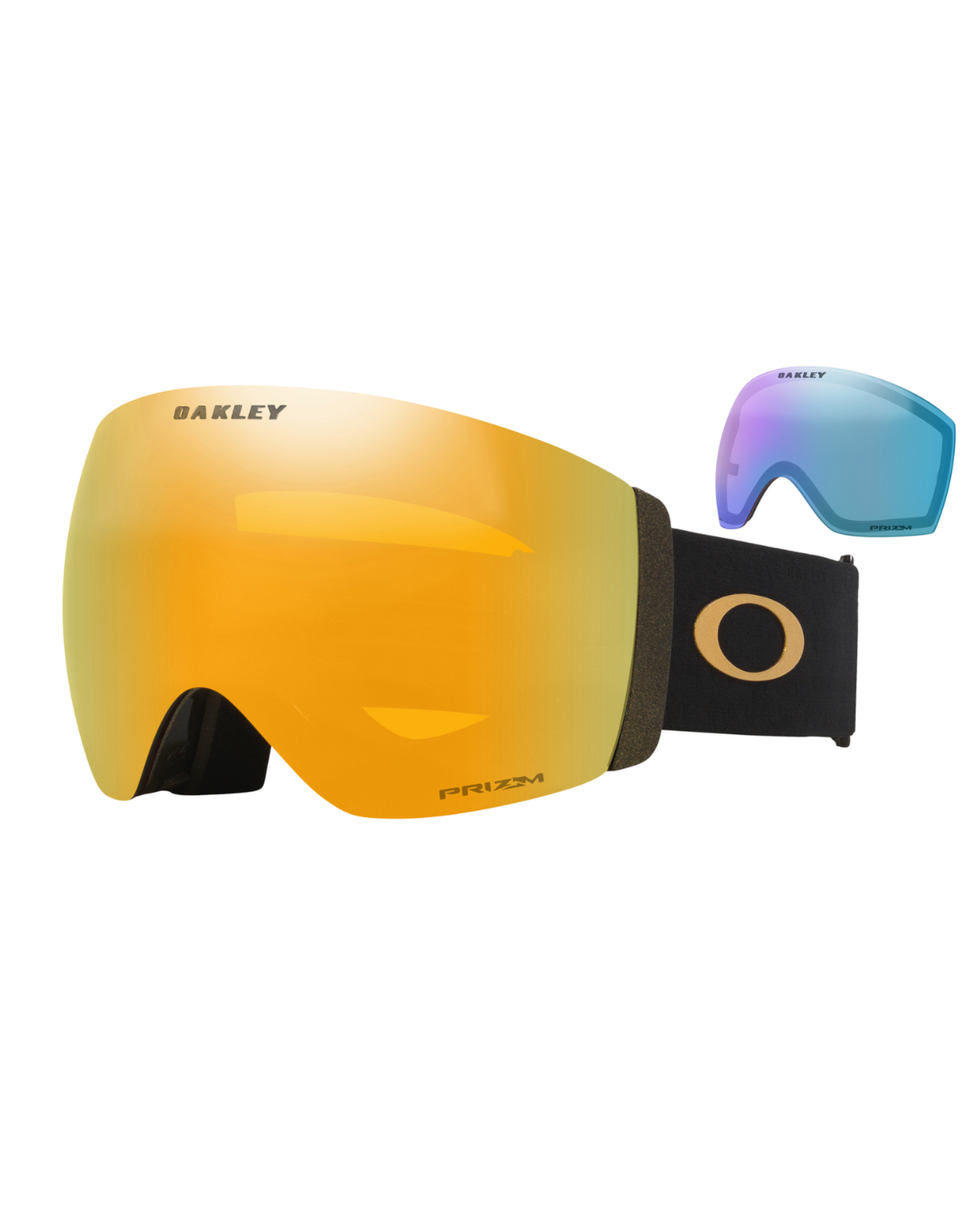 Oakley Flight Deck Pro L - Metallic Black Gold/ Prizm 24K & Prizm Iced - Alpingaraget
