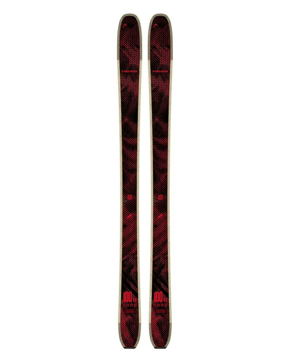 Head Kore 100 Ti 26/27 offpistskidor i svart och rött med stabil konstruktion för freeride.