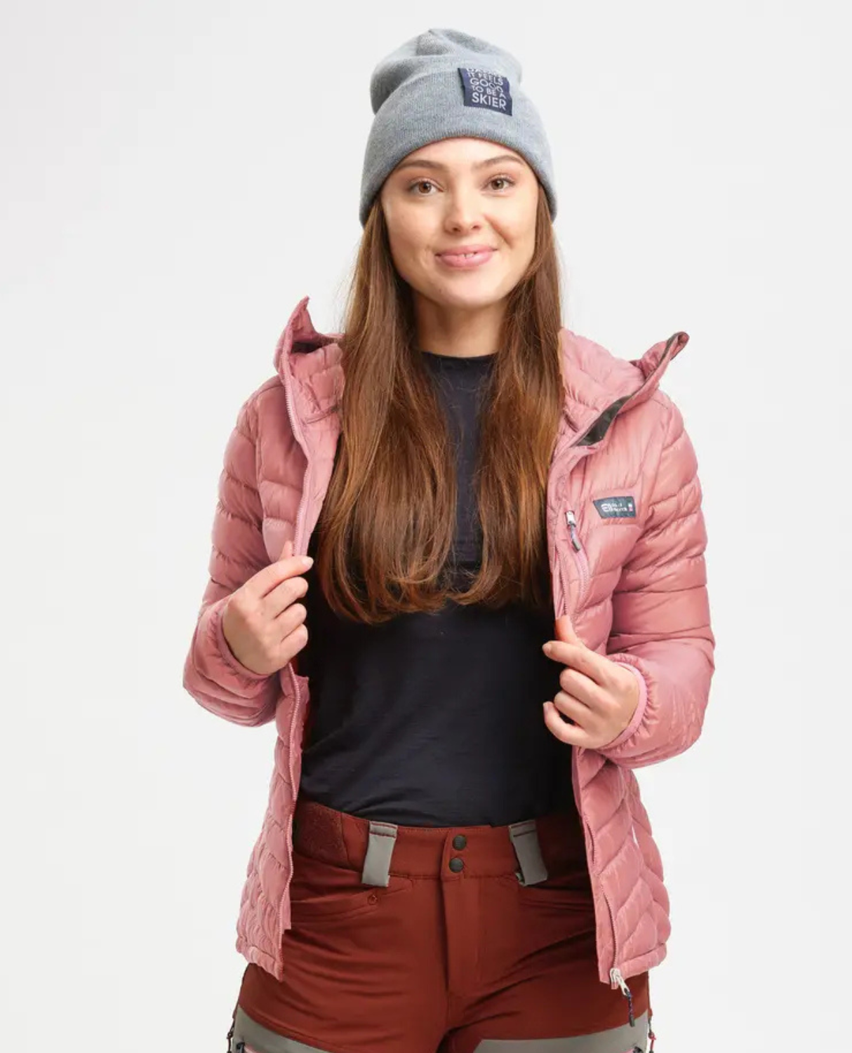 Elevenate Womens Cirrus Down Jacket - Strawberry - Alpingaraget
