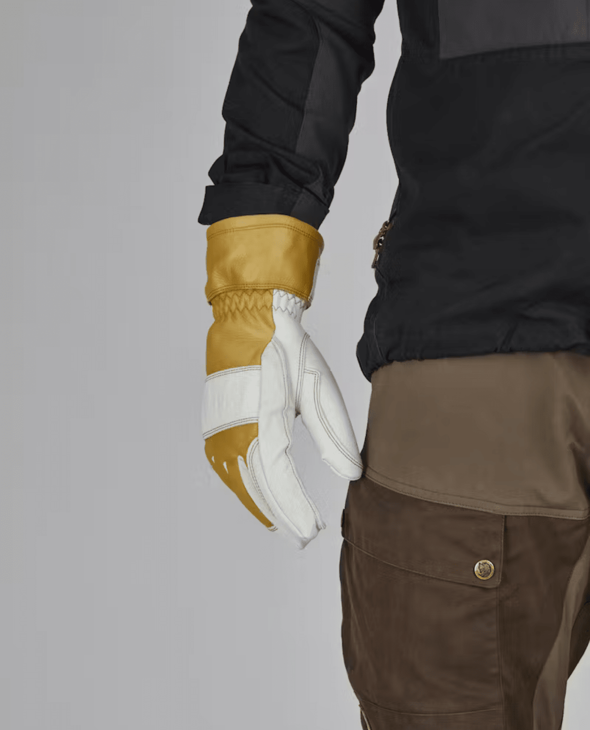 HESTRA Fält Guide Glove 5 Finger - Natural Yellow/Offwhite - Handskar - Alpingaraget