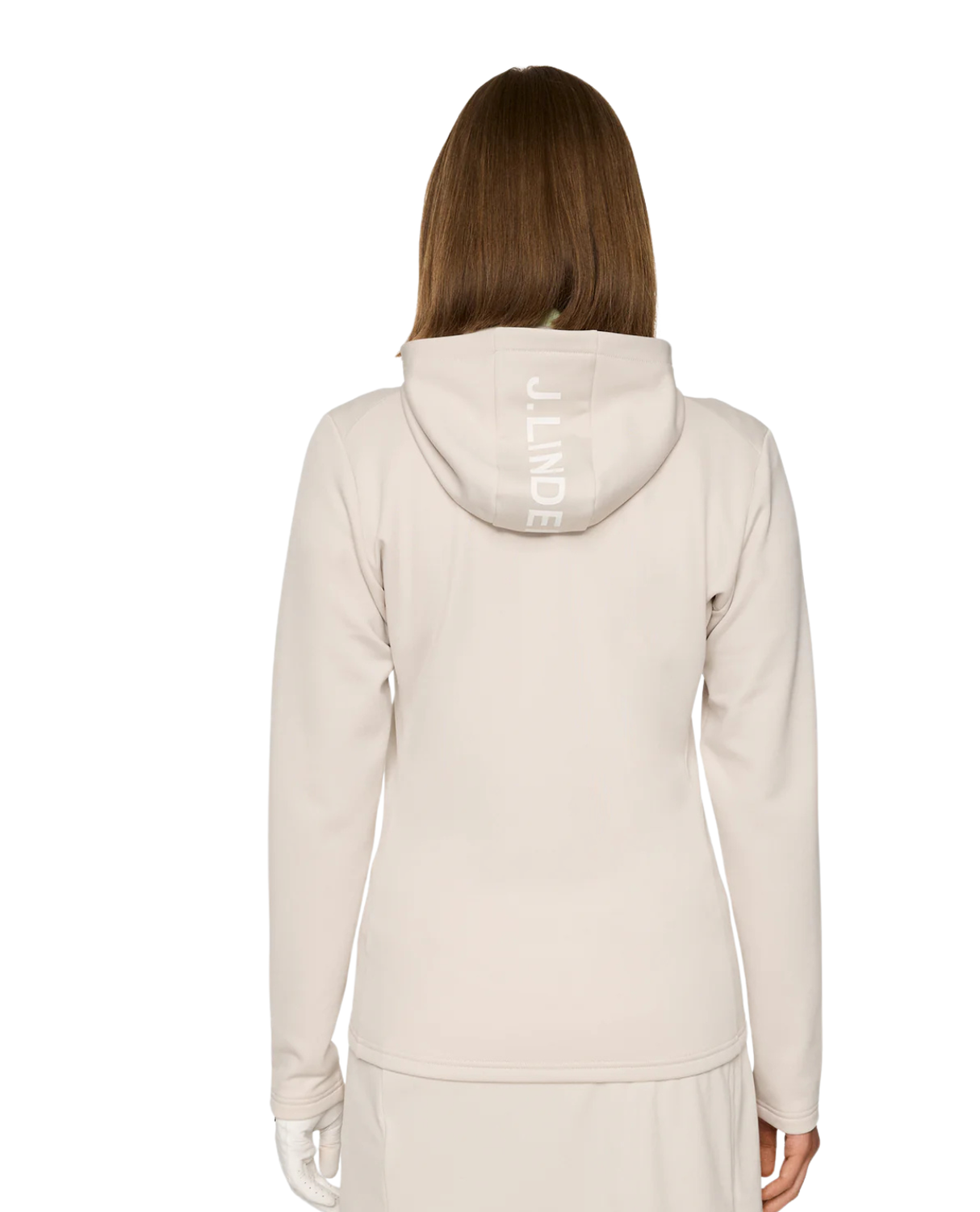 J.Lindeberg Women Aerialle Zip Hood - Moonbeam - Alpingaraget