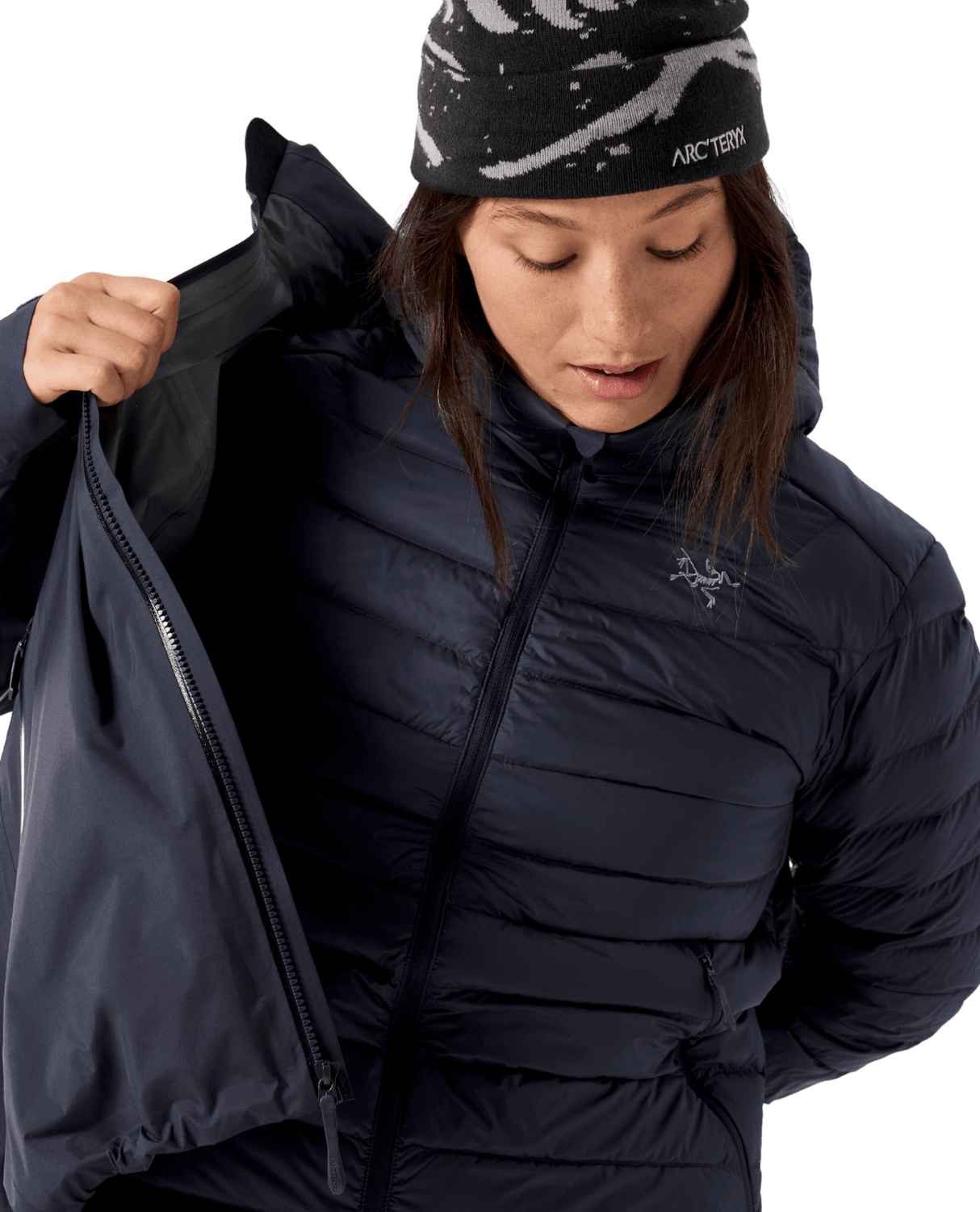 Arc'teryx Women Cerium Hoody - Black Sapphire - Mellanlager - Alpingaraget