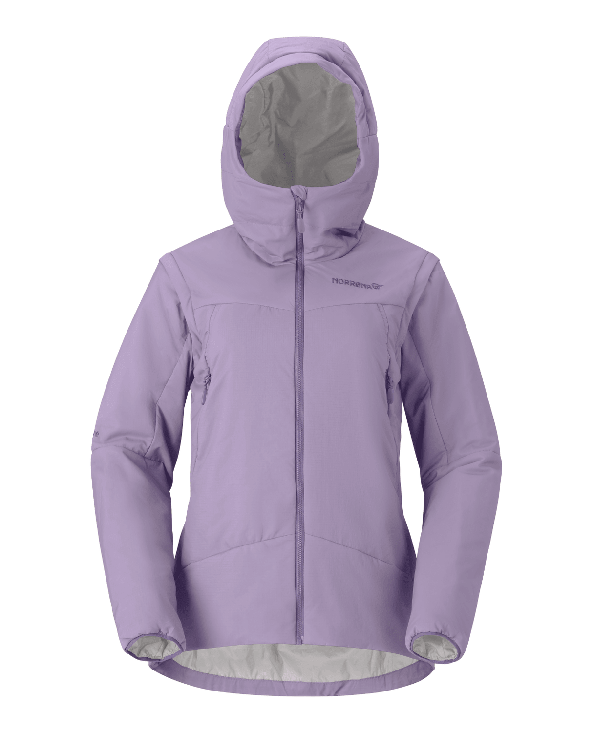Norröna Women møre thermo60 aero100 Jacket - Purple Sage - Mellanlager - Alpingaraget