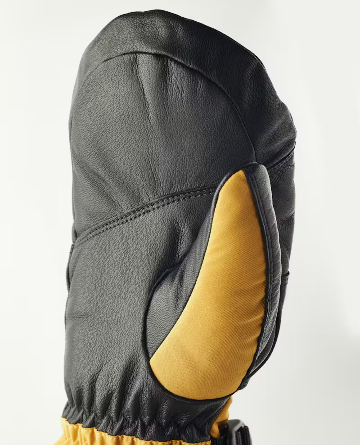 HESTRA Army Leather Extreme Mitt - Mustard/Black - Alpingaraget