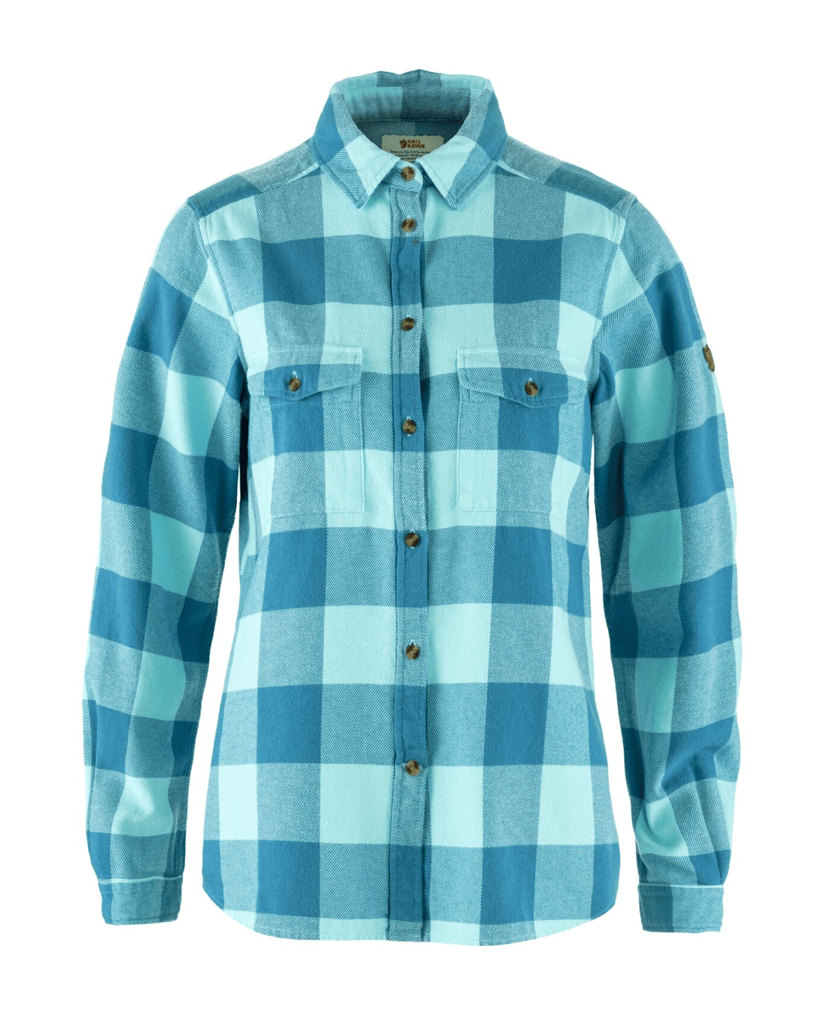Fjällräven Övik Heavy Flannel Shirt Women - Dawn Blue - Breeze Blue - Alpingaraget
