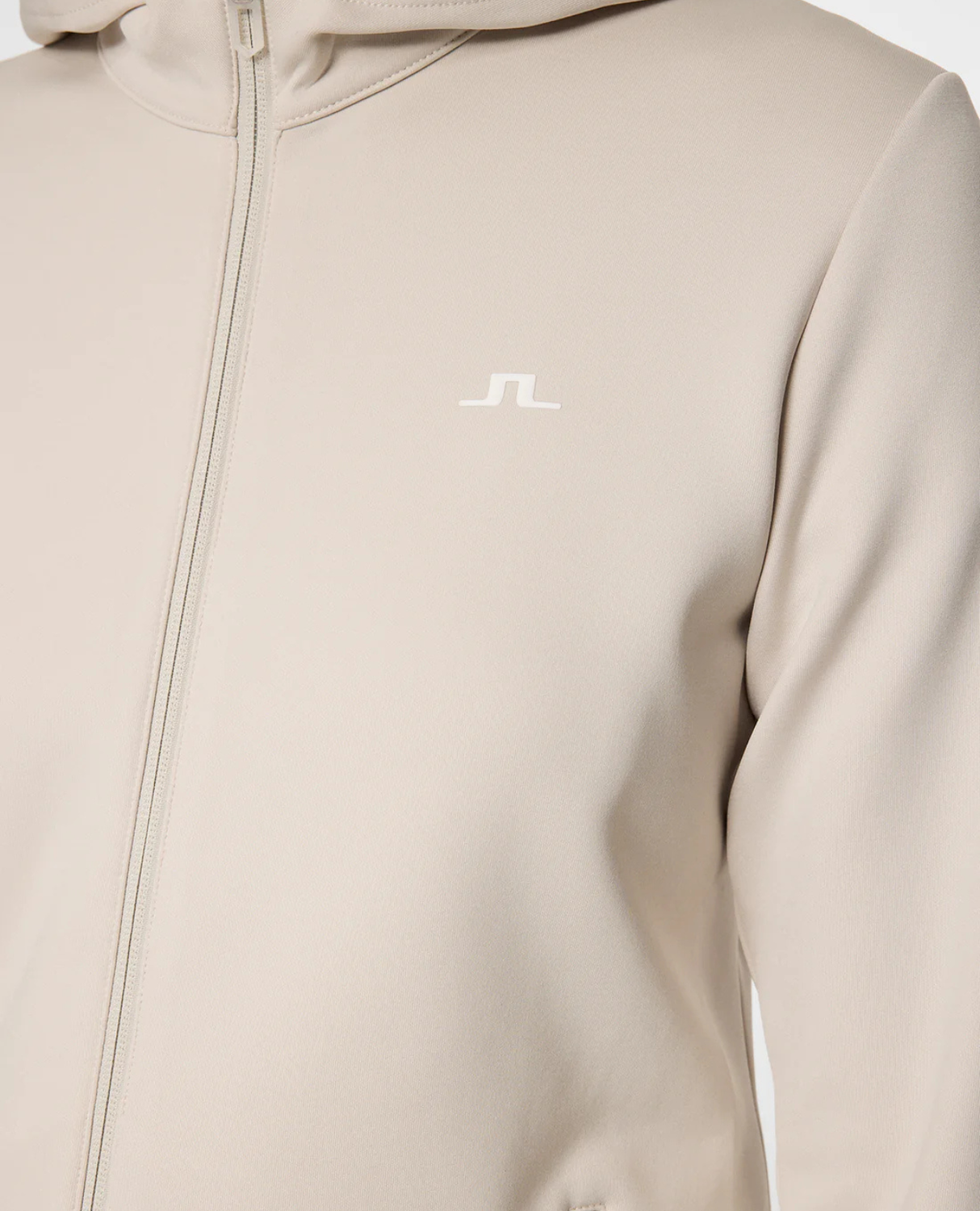 J.Lindeberg Women Aerialle Zip Hood - Moonbeam - Alpingaraget
