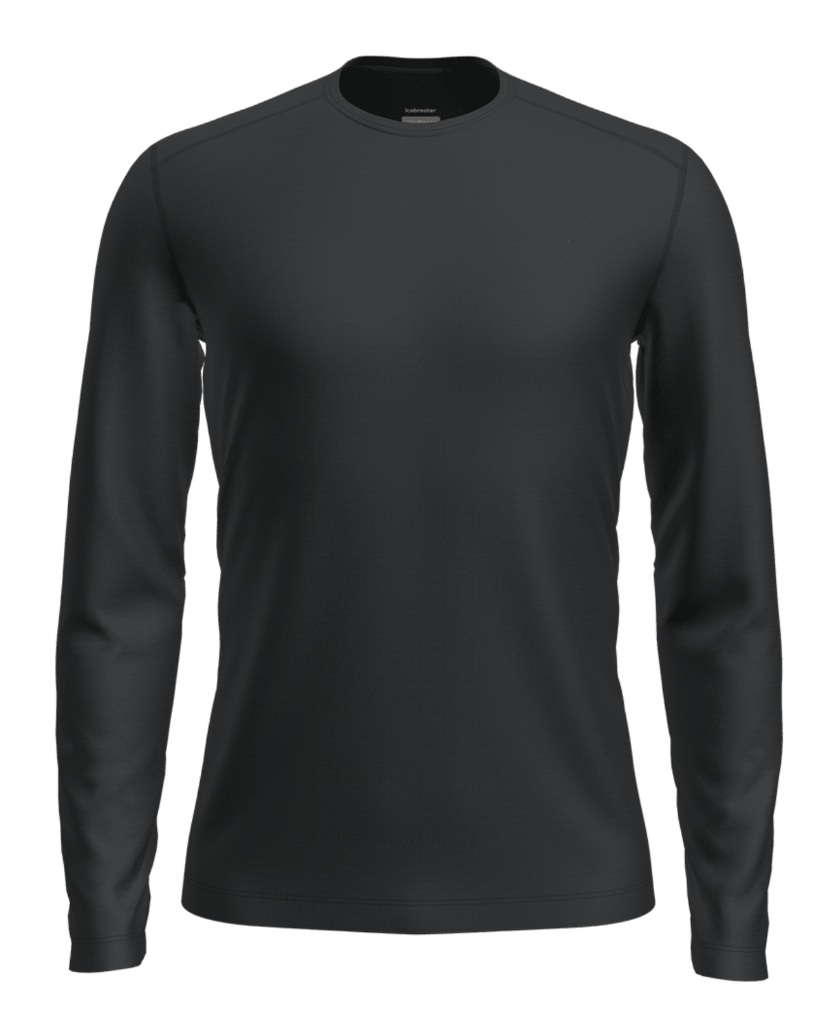 Icebreaker Men 200 Oasis Long Sleeve Crewe - Black - Underställ - Alpingaraget