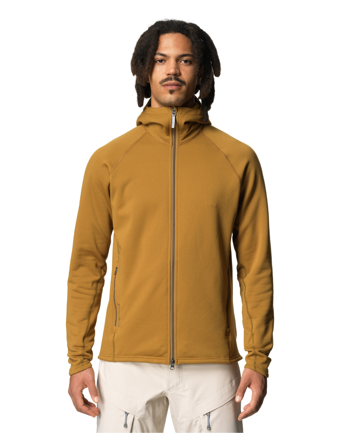 HOUDINI Mens Power Up Houdi - Greenish Gold - Alpingaraget