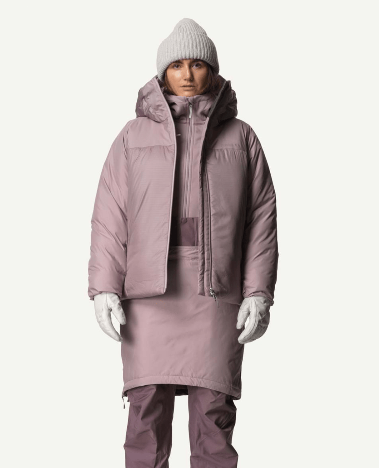 HOUDINI Womens Double Dunfri - Sky Purple - Mellanlager - Alpingaraget