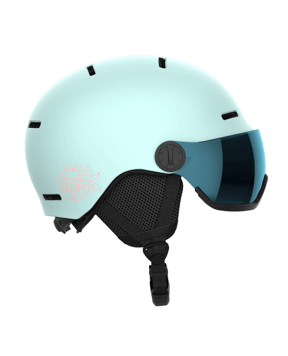 Salomon Orka Visor - Bleached Aqua - Juniorhjälmar - Alpingaraget