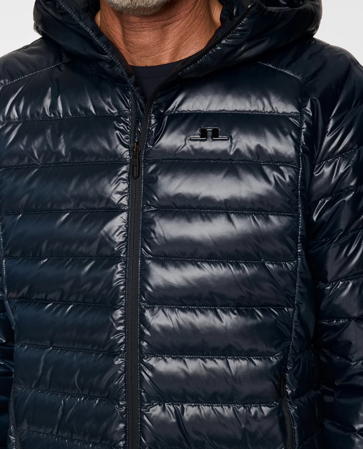 J.Lindeberg Men Oden Light Down Hood - JL Navy - Alpingaraget