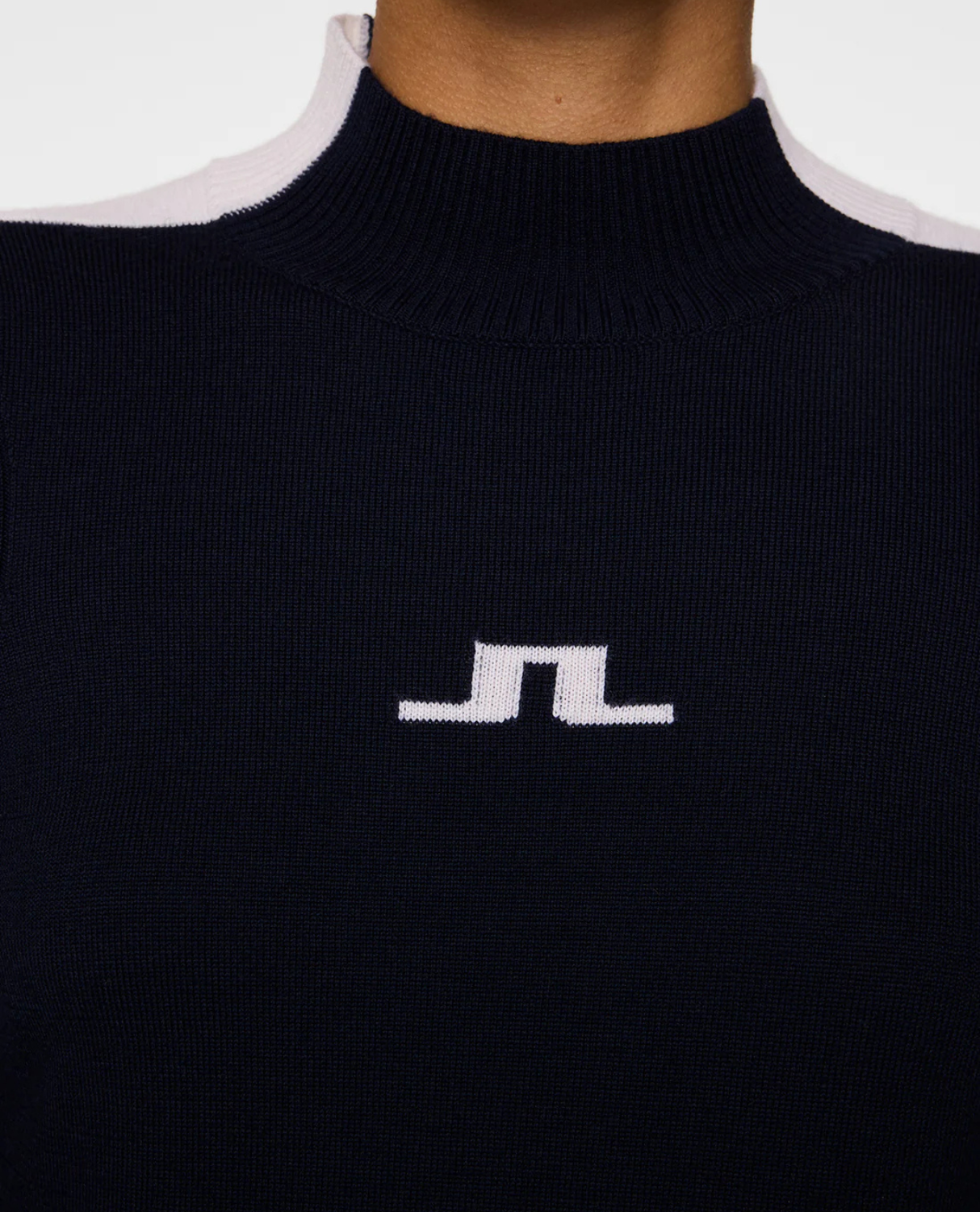 J.Lindeberg Women Adeline Knitted Sweater - JL Navy - Alpingaraget