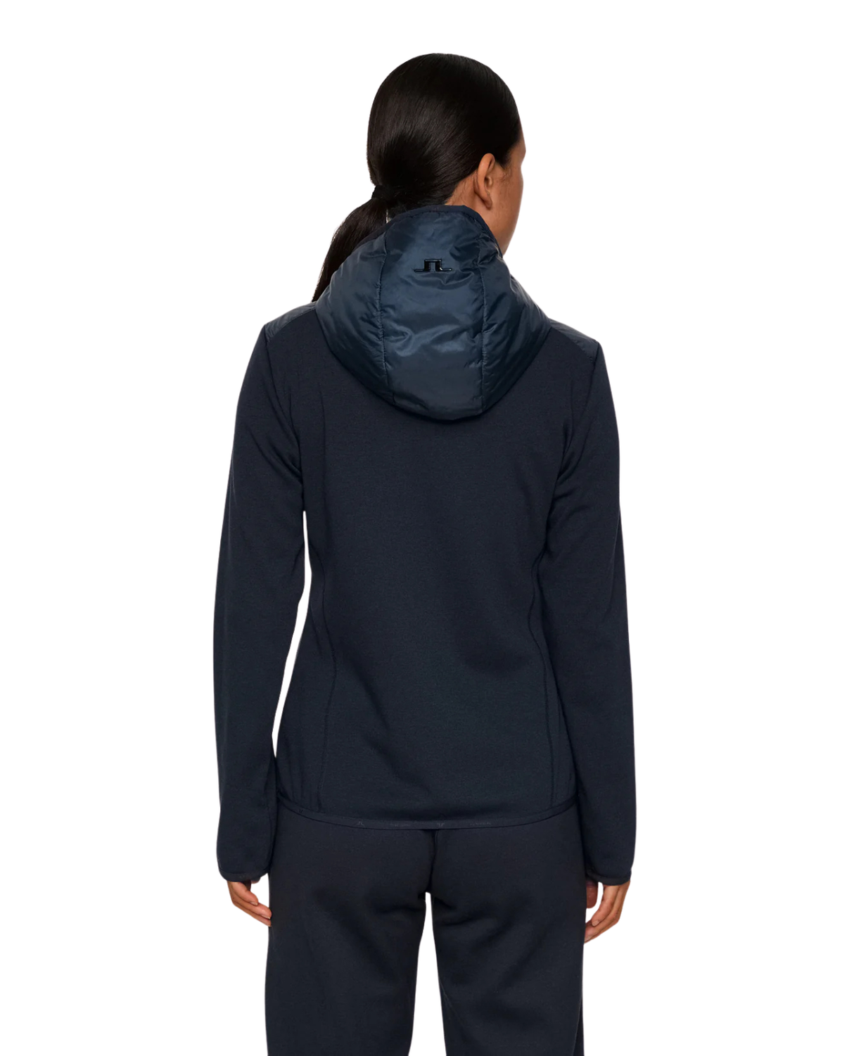 J.Lindeberg Women Gemma Hybrid Hood - JL Navy - Alpingaraget