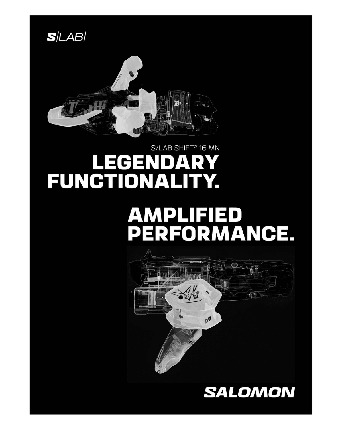Salomon S/Lab Shift² 16 MN - Gun Metal/Black/Beluga Met. - Alpinbindningar - Alpingaraget