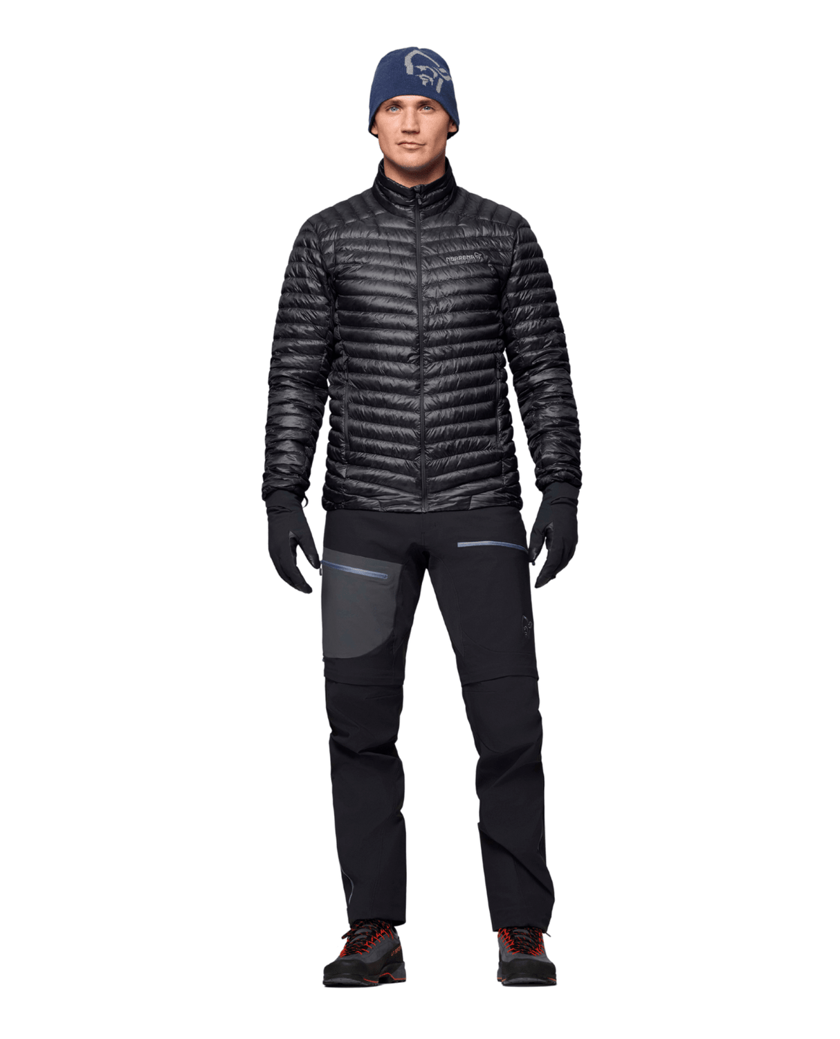 Norröna Men trollveggen down800 super light Jacket - Caviar Black - Mellanlager - Alpingaraget