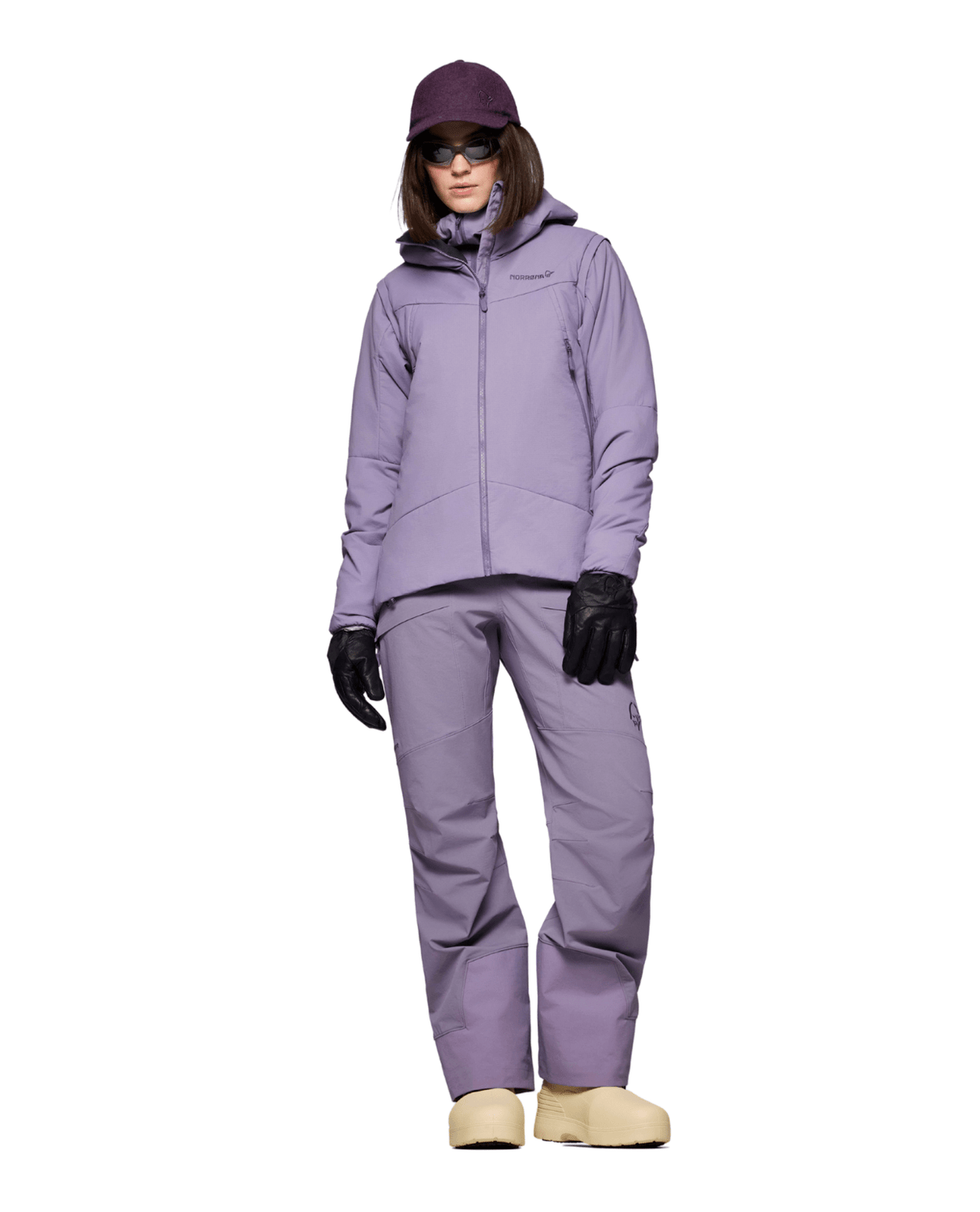 Norröna Women møre thermo60 aero100 Jacket - Purple Sage - Mellanlager - Alpingaraget