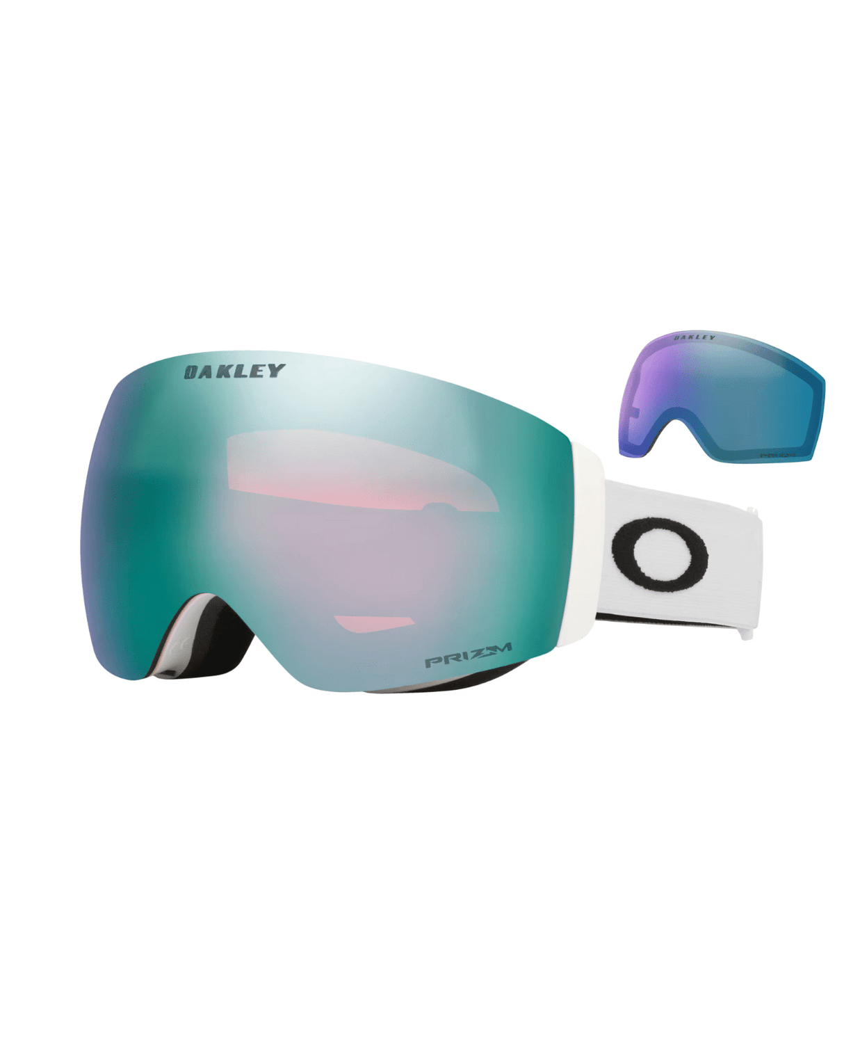 Oakley Flight Deck Pro M - Matte White/ Prizm Sapphire & Prizm Iced - Goggles - Alpingaraget
