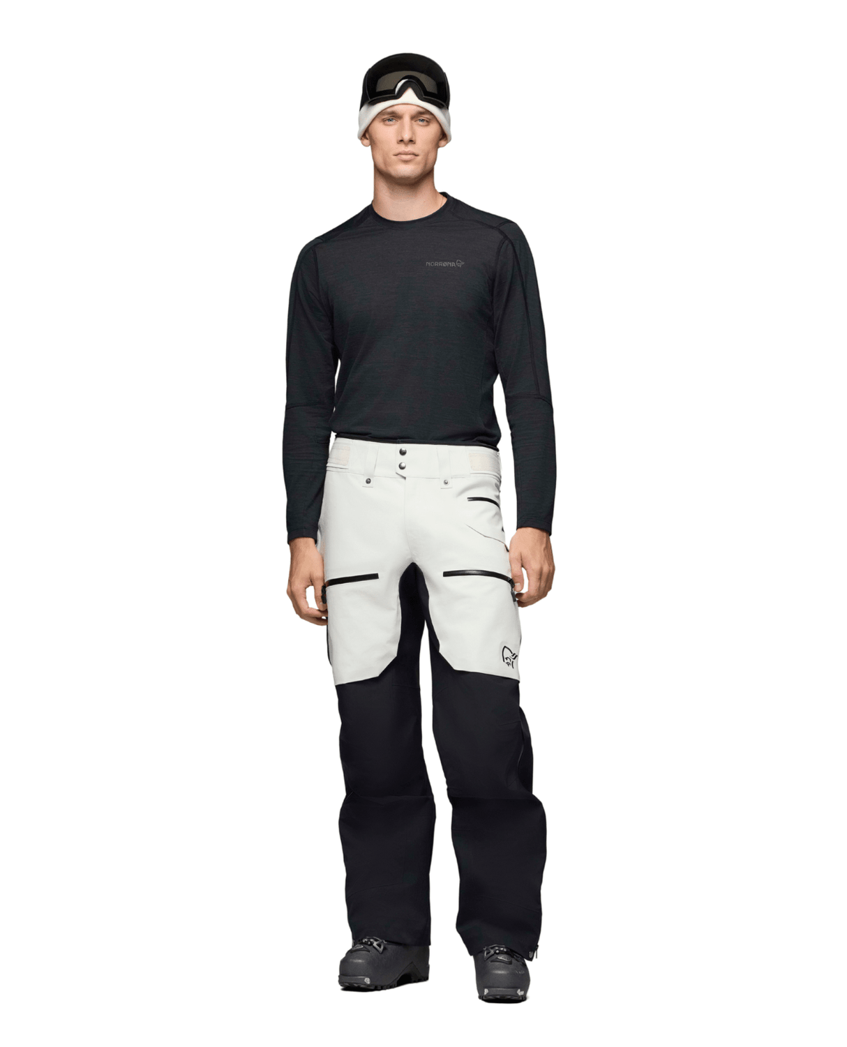 Norröna Men lofoten Gore - Tex Pro Pants - Whisper White - Skidbyxor - Alpingaraget