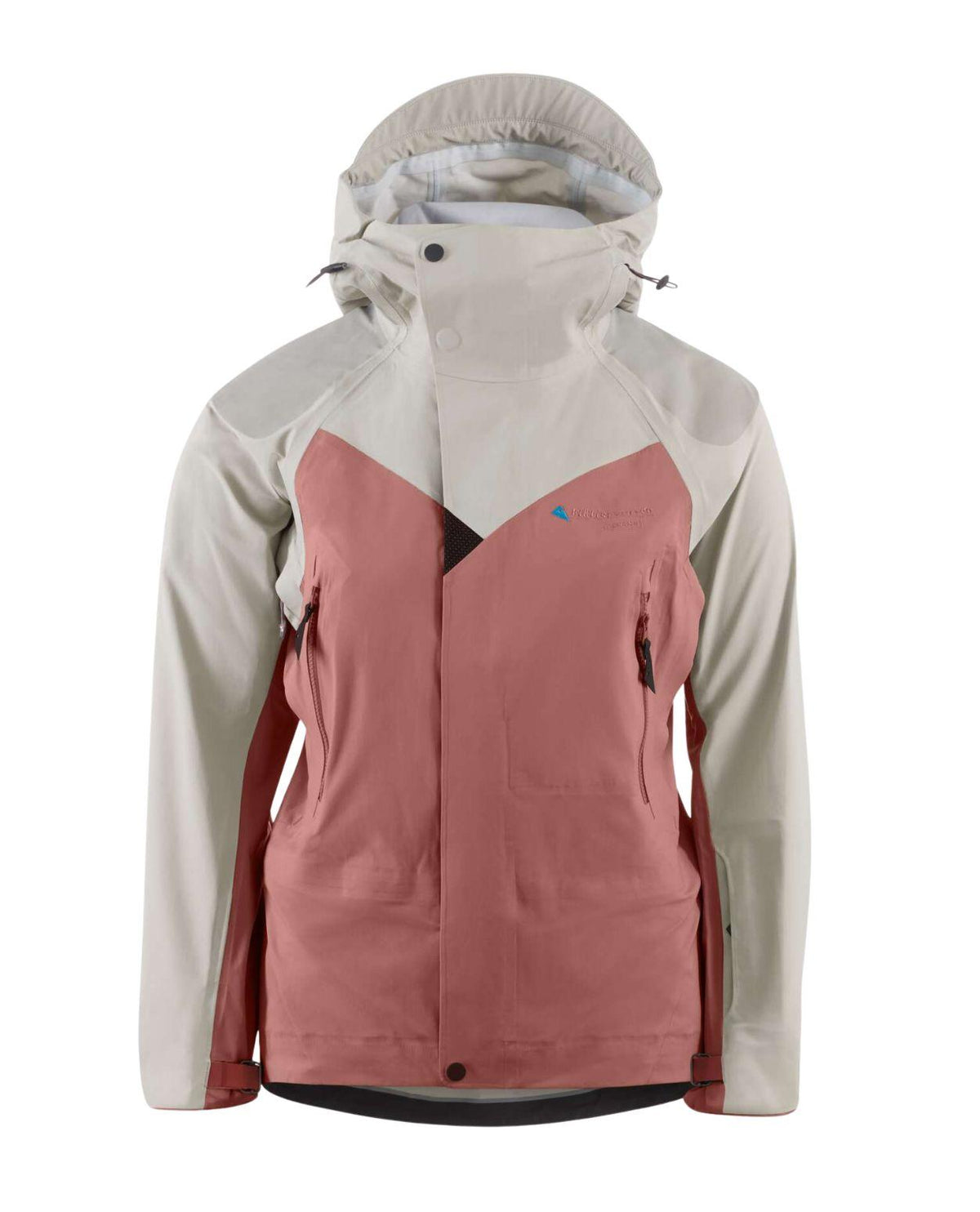 Klättermusen Svalinn Hood Jacket Women i färgerna Cherry Wood och Mahogny Rose – Skidjacka för dam från Alpingaraget