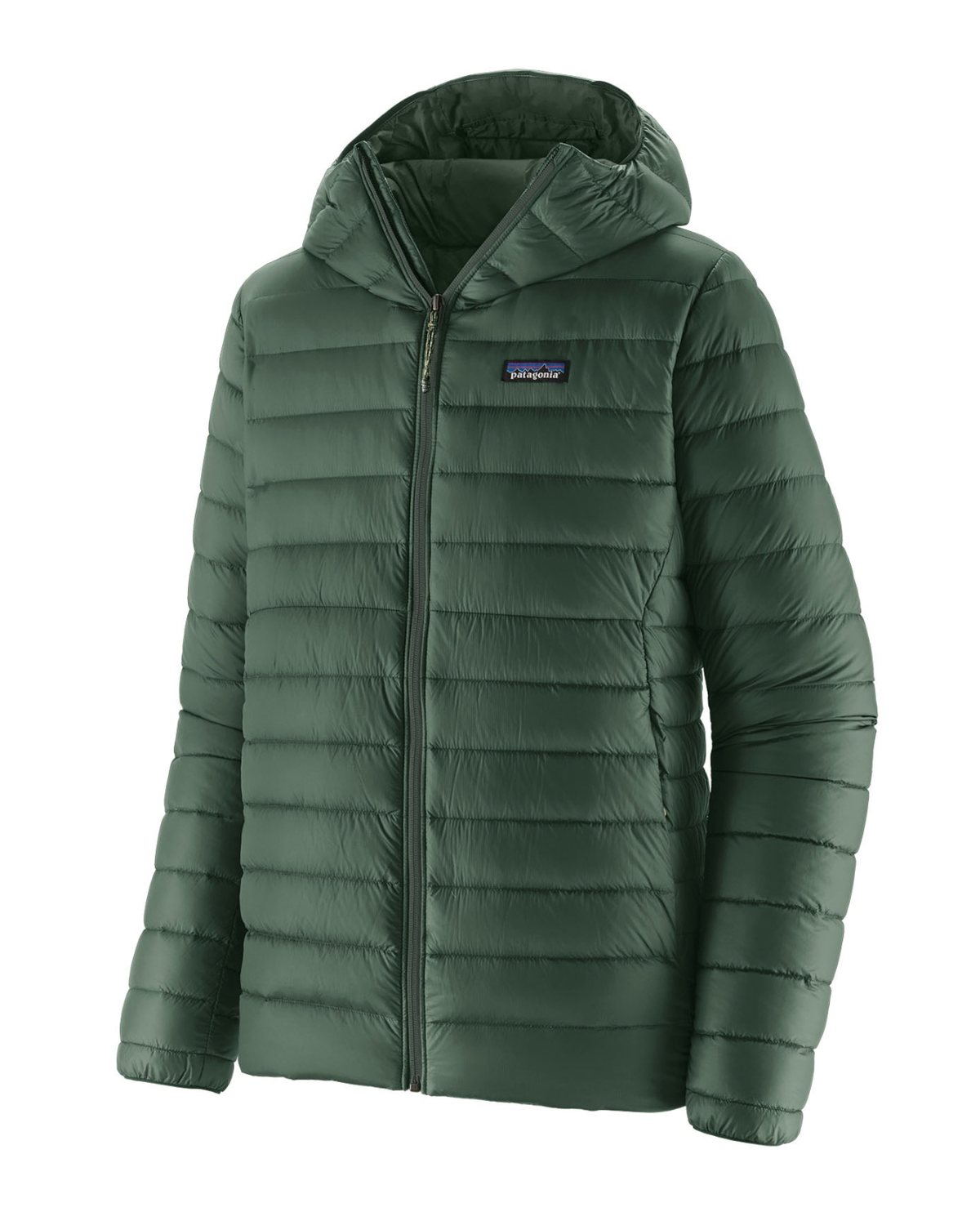 Patagonia Down Sweater Hoody Men - Treeline Green - Mellanlager - Alpingaraget