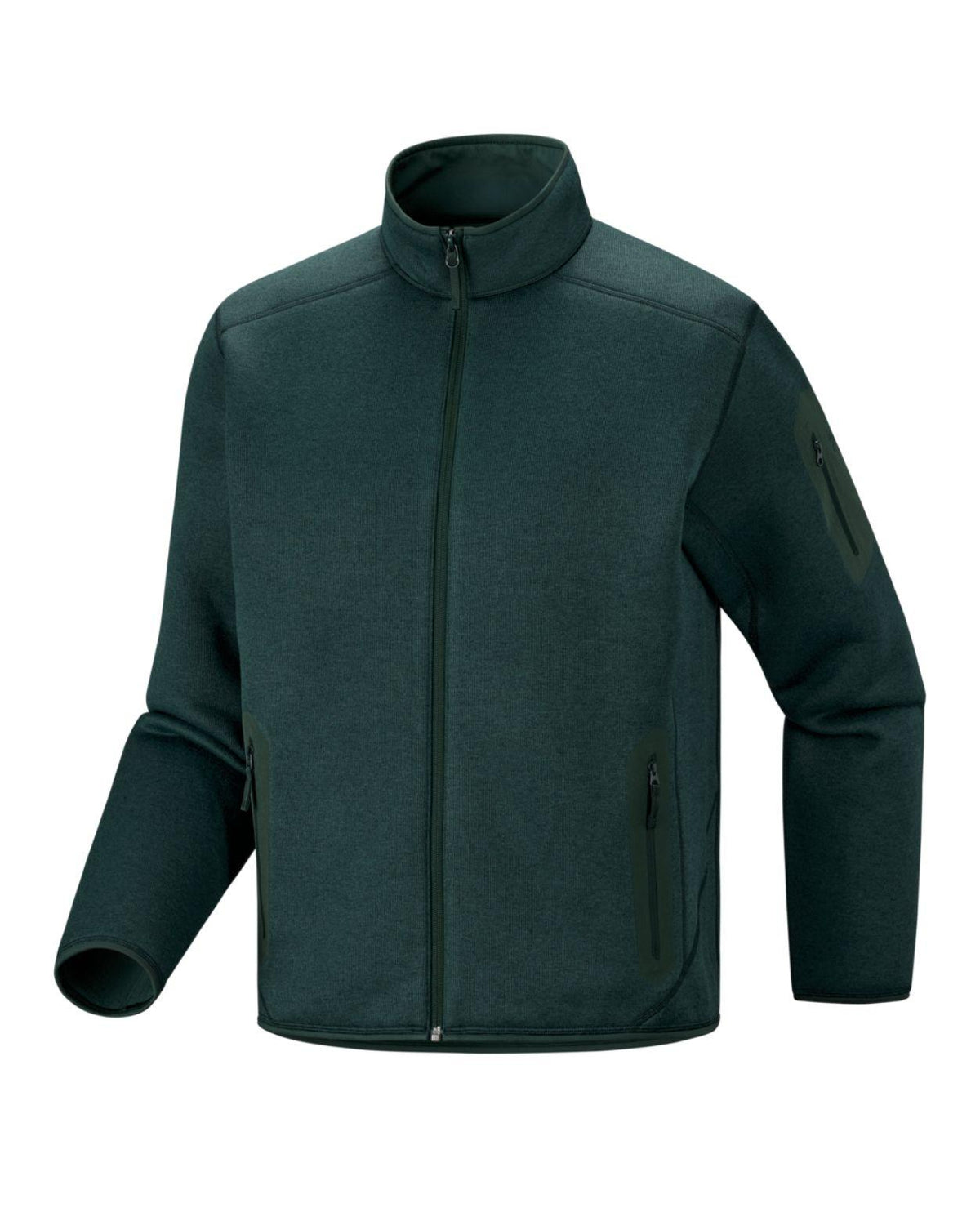 Arc'teryx Covert Cardigan Men - Dark Jade Heather Mellanlager - Alpingaraget