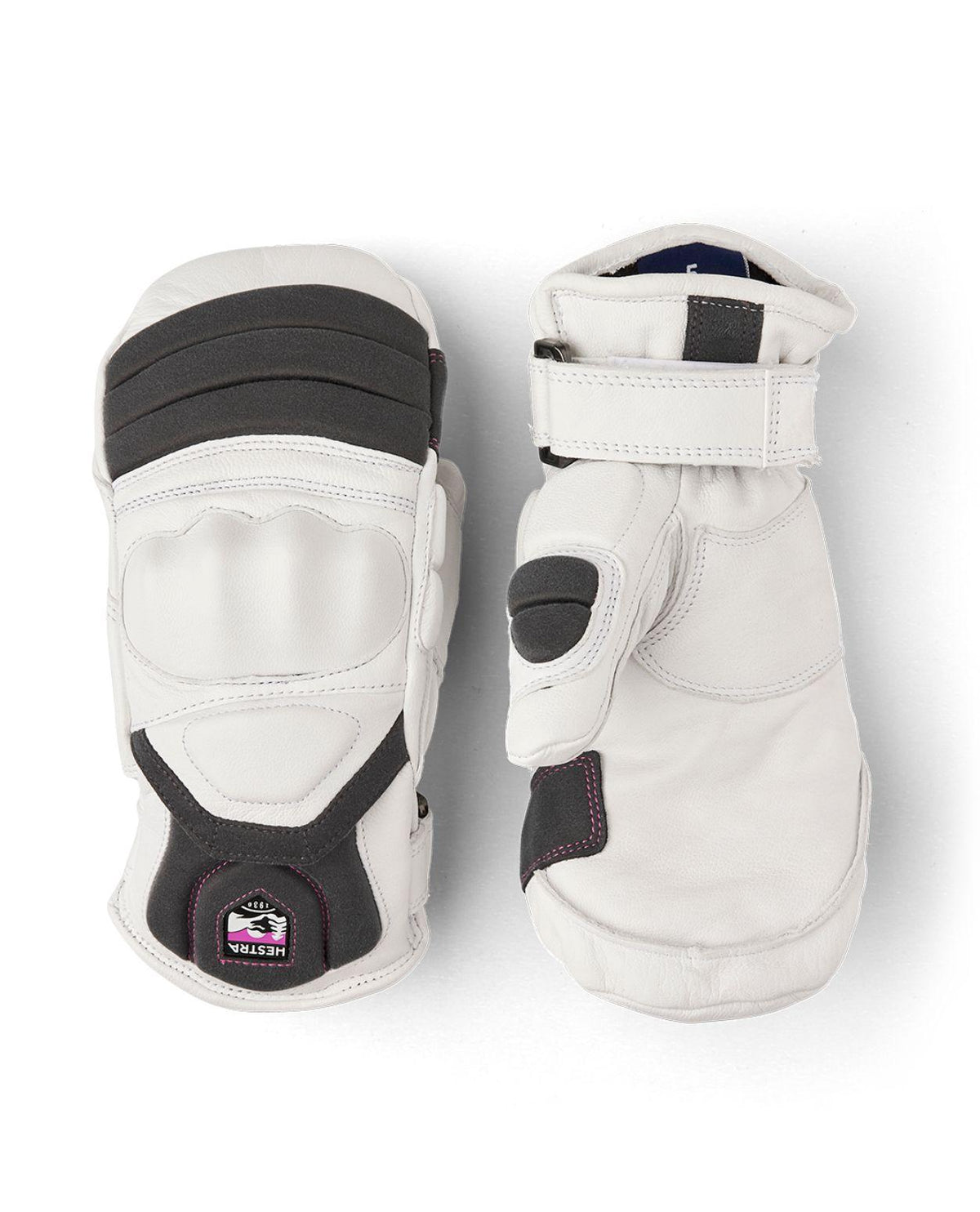 Hestra Impact Racing Junior Mitt - White/Cerise