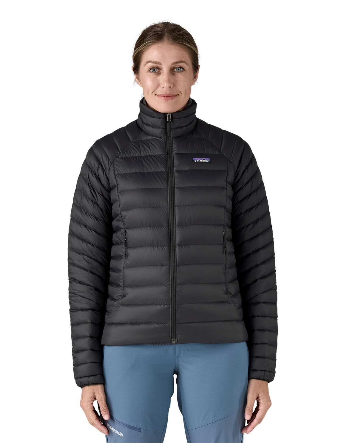 Patagonia Down Sweater Women - Svart damdunjacka framifrån
